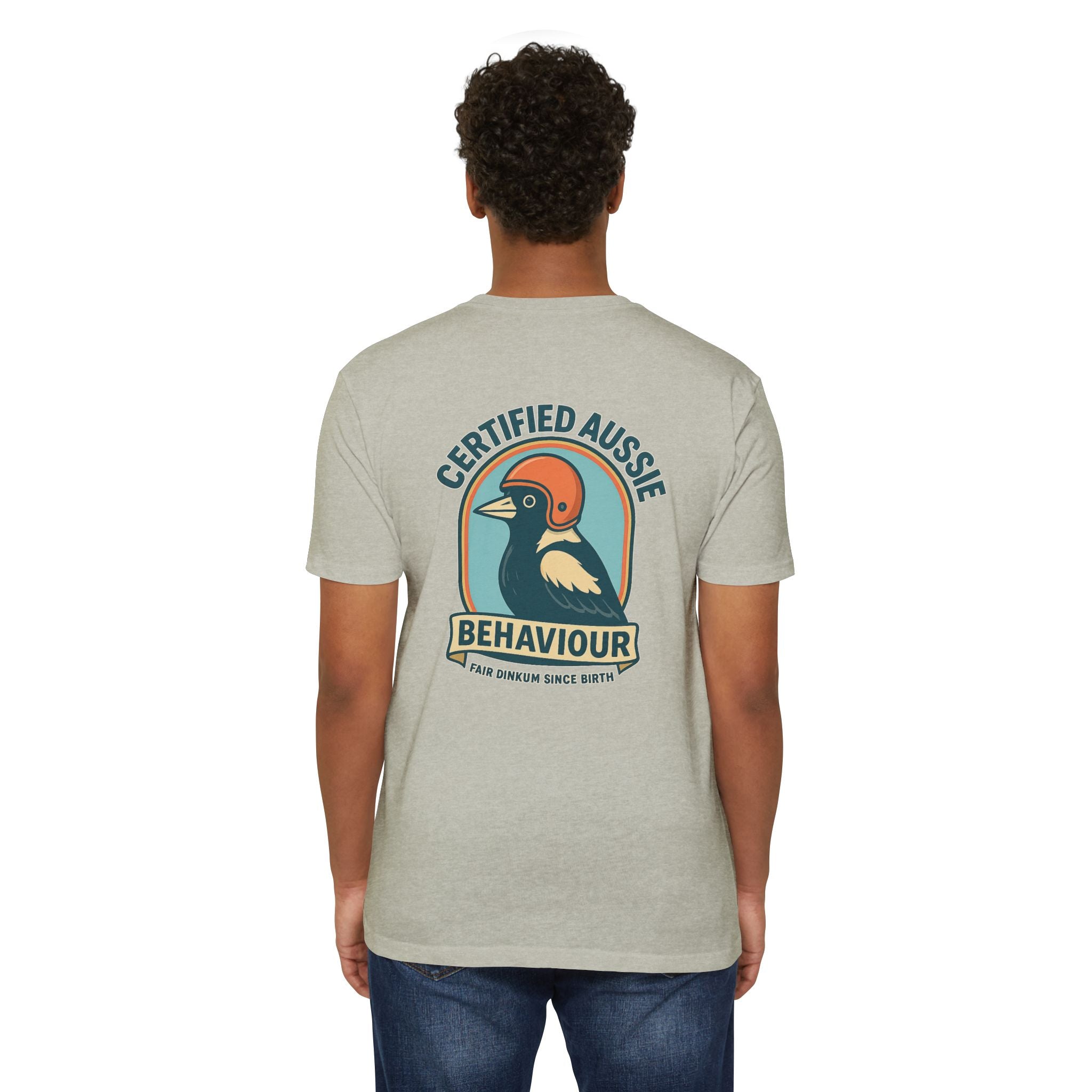 Certified Aussie Behaviour Tee- Magpie Attack