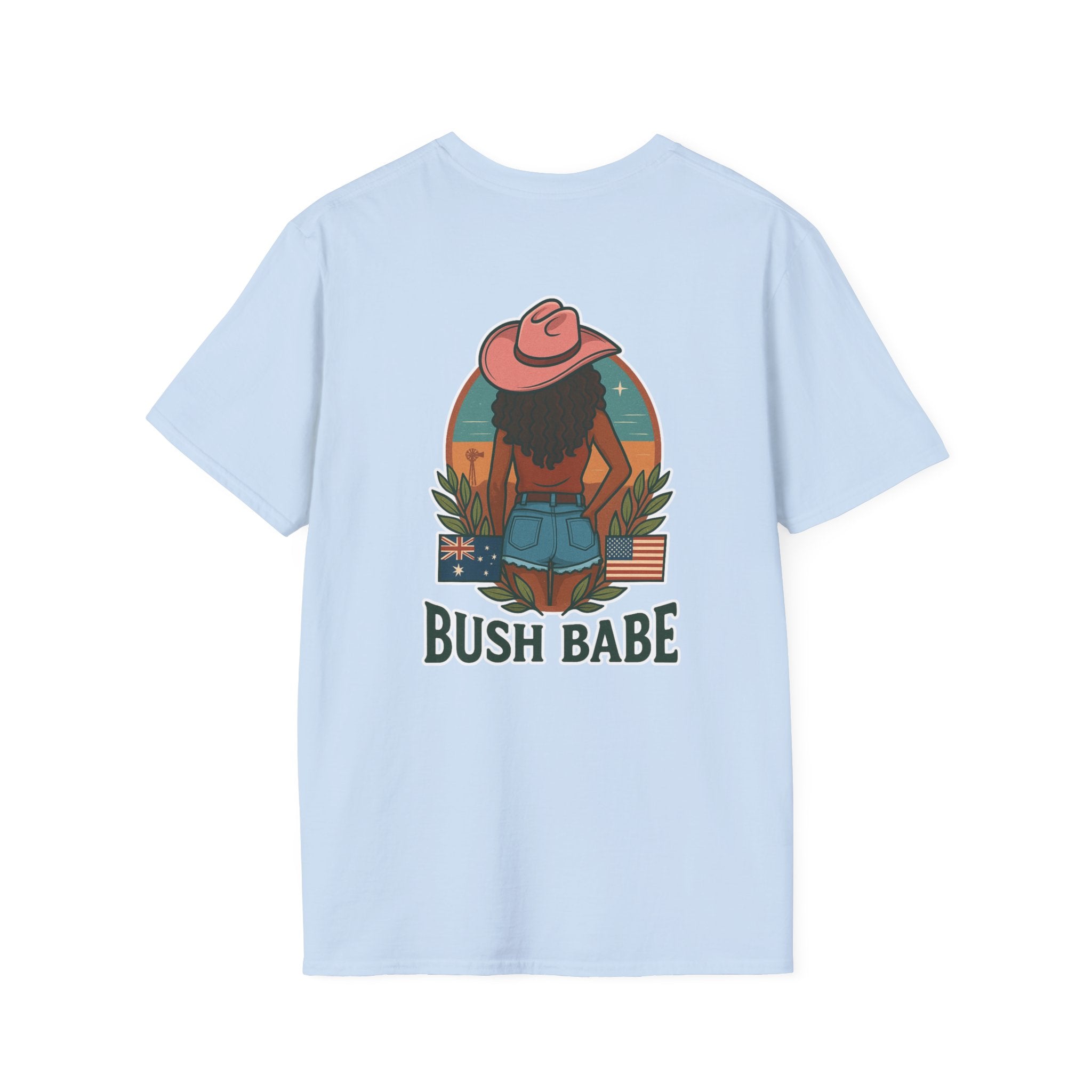 Bush Babe Graphic T-Shirt  Curly Hair