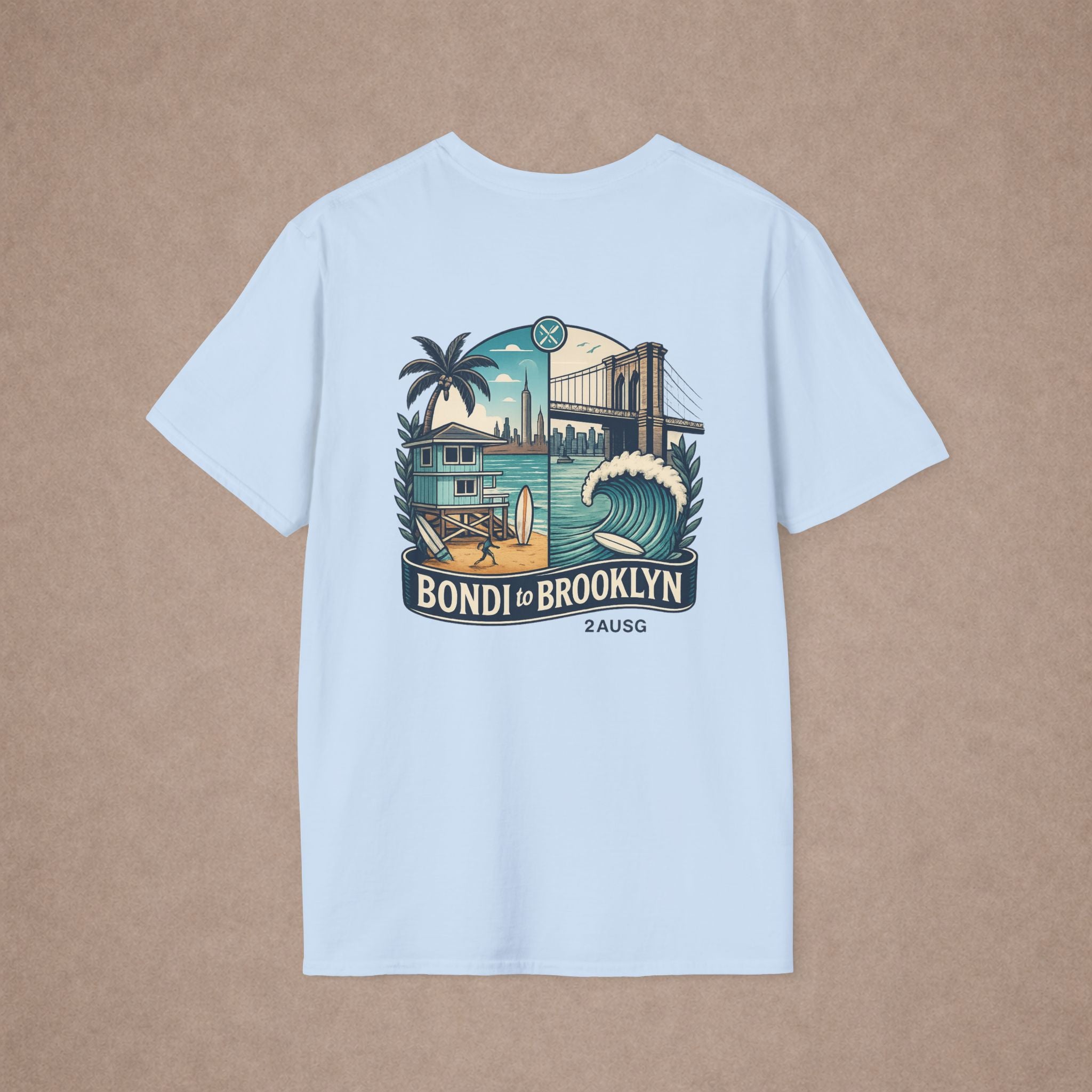 Bondi to Brooklyn Urban city Tshirt