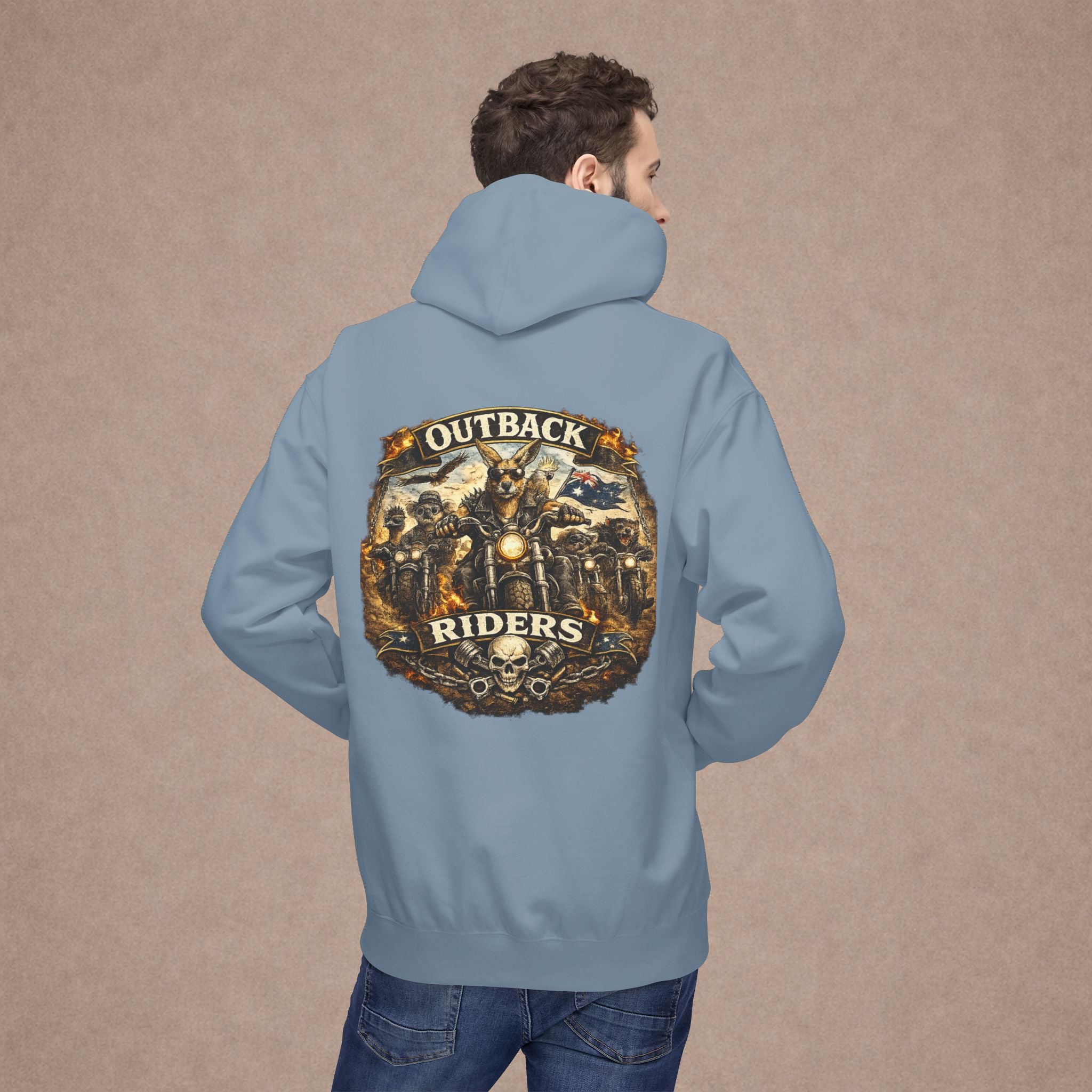 Aussie Biker Style  Hoodie