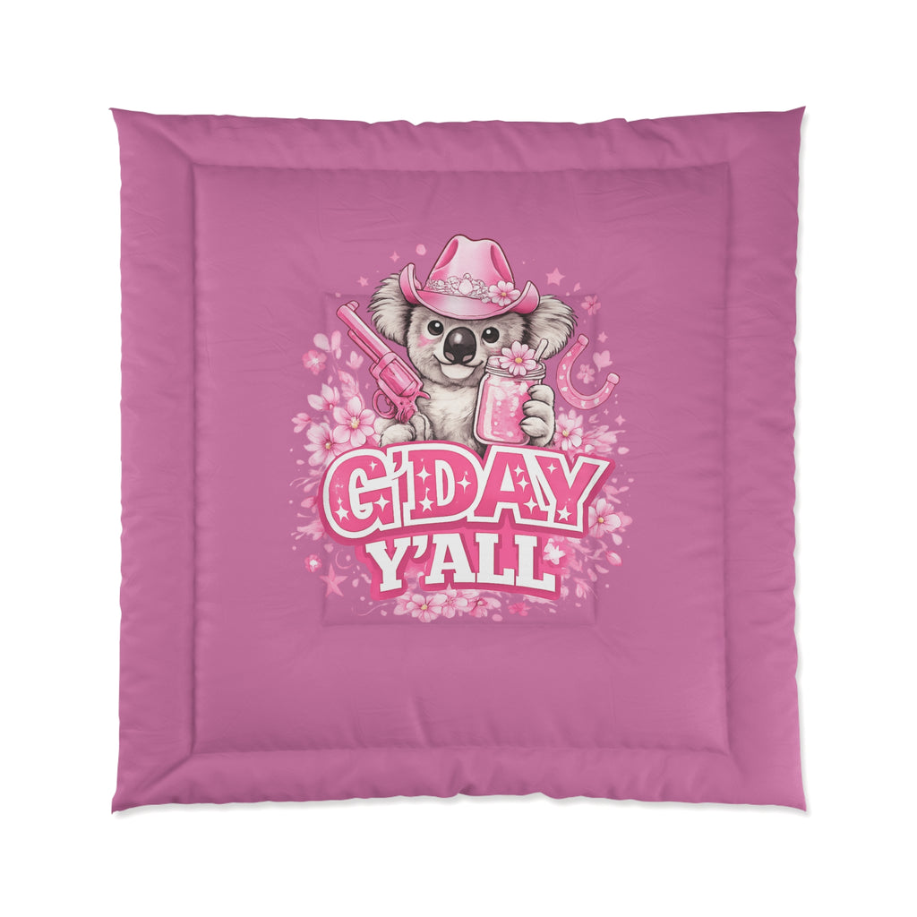 G'day Y'all Koala Cowboy comforter