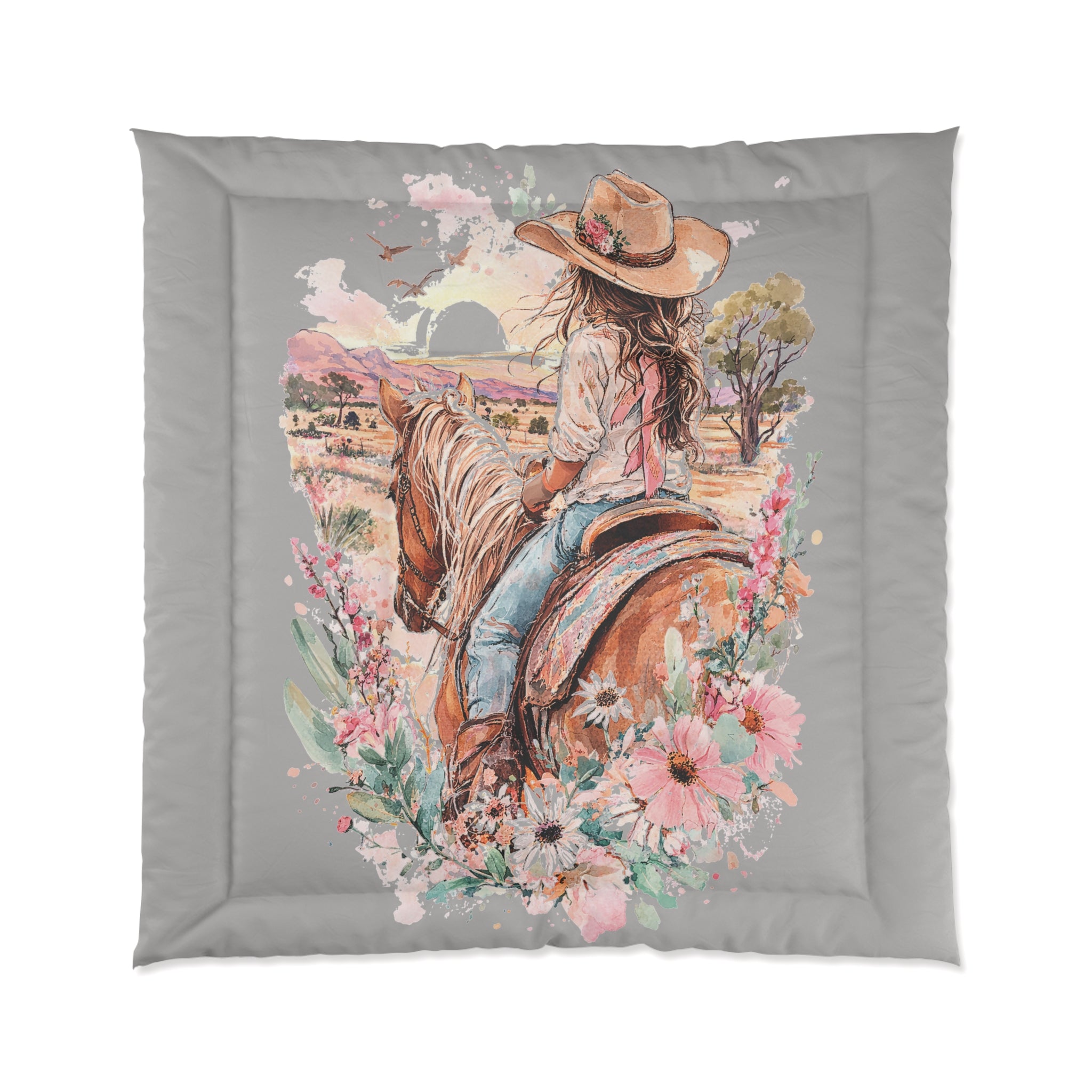 Aussie Cowgirl  Comforter  Set