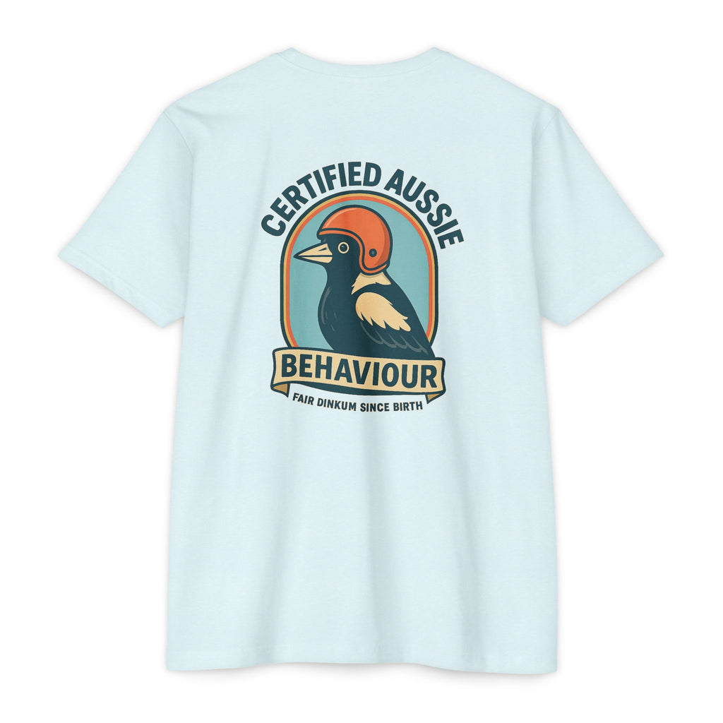 Certified Aussie Behaviour Tee- Magpie Attack