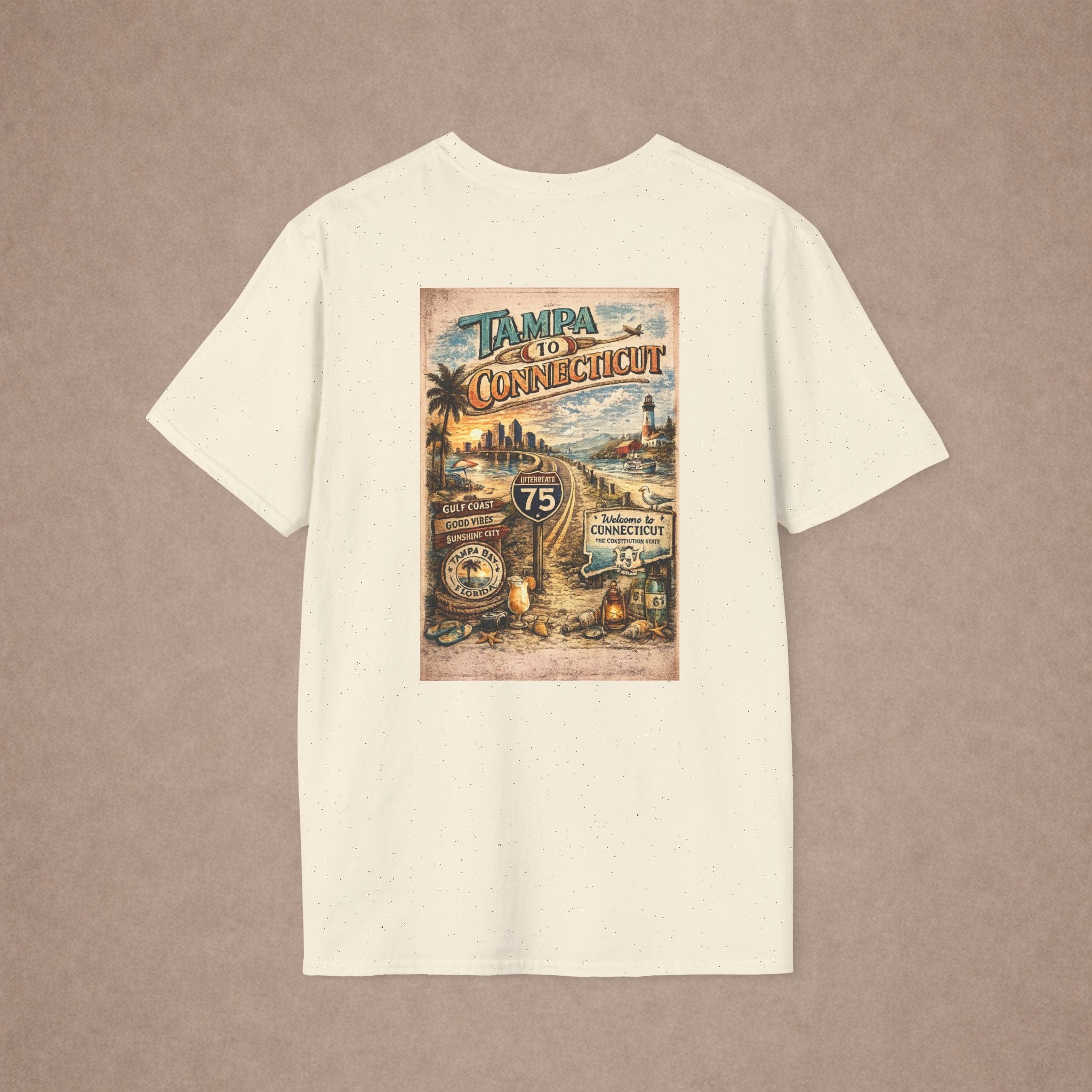 Tampa to Conneticut Tshirt