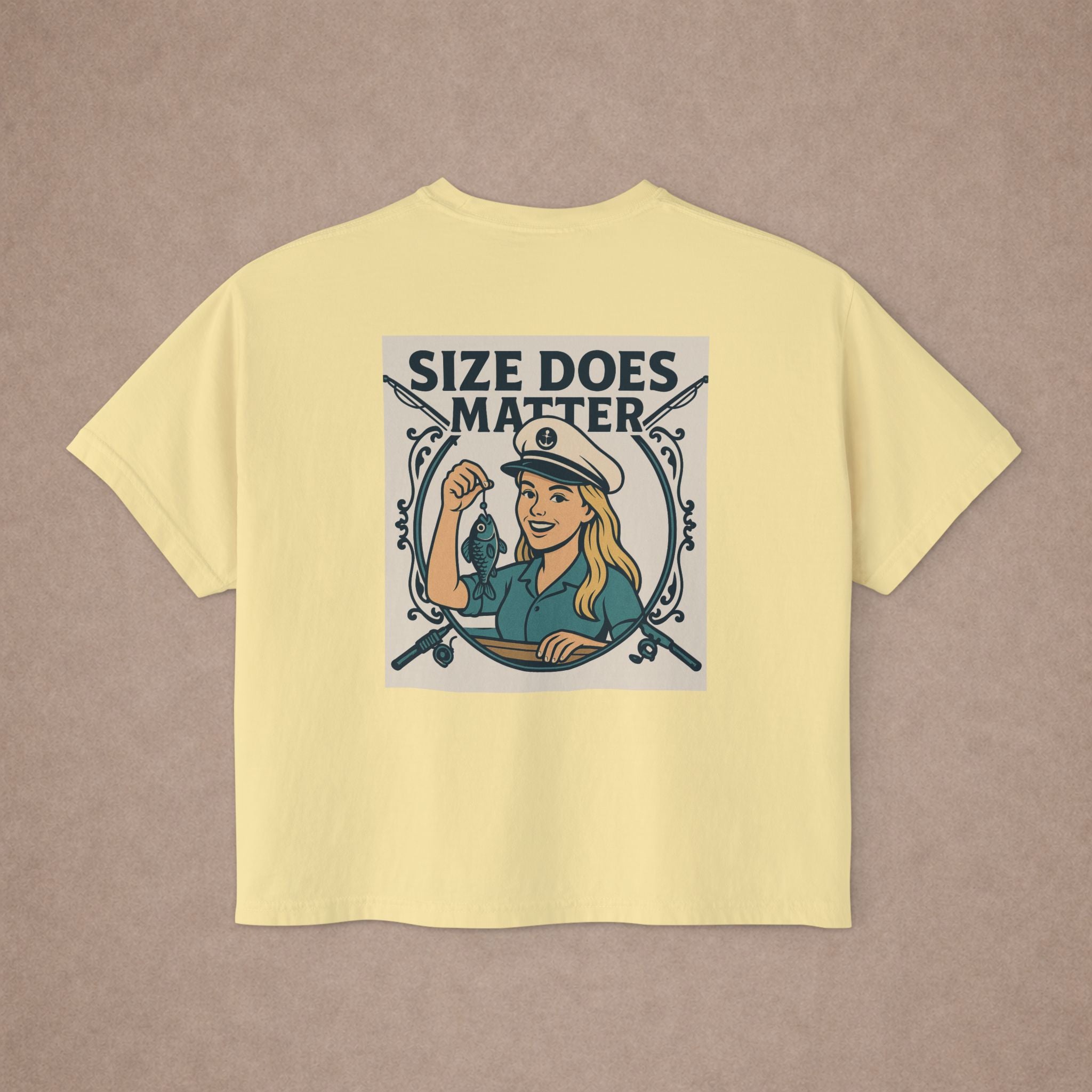 Size Does Matter graphic tee Women's Boxy Tee - Limited Edition