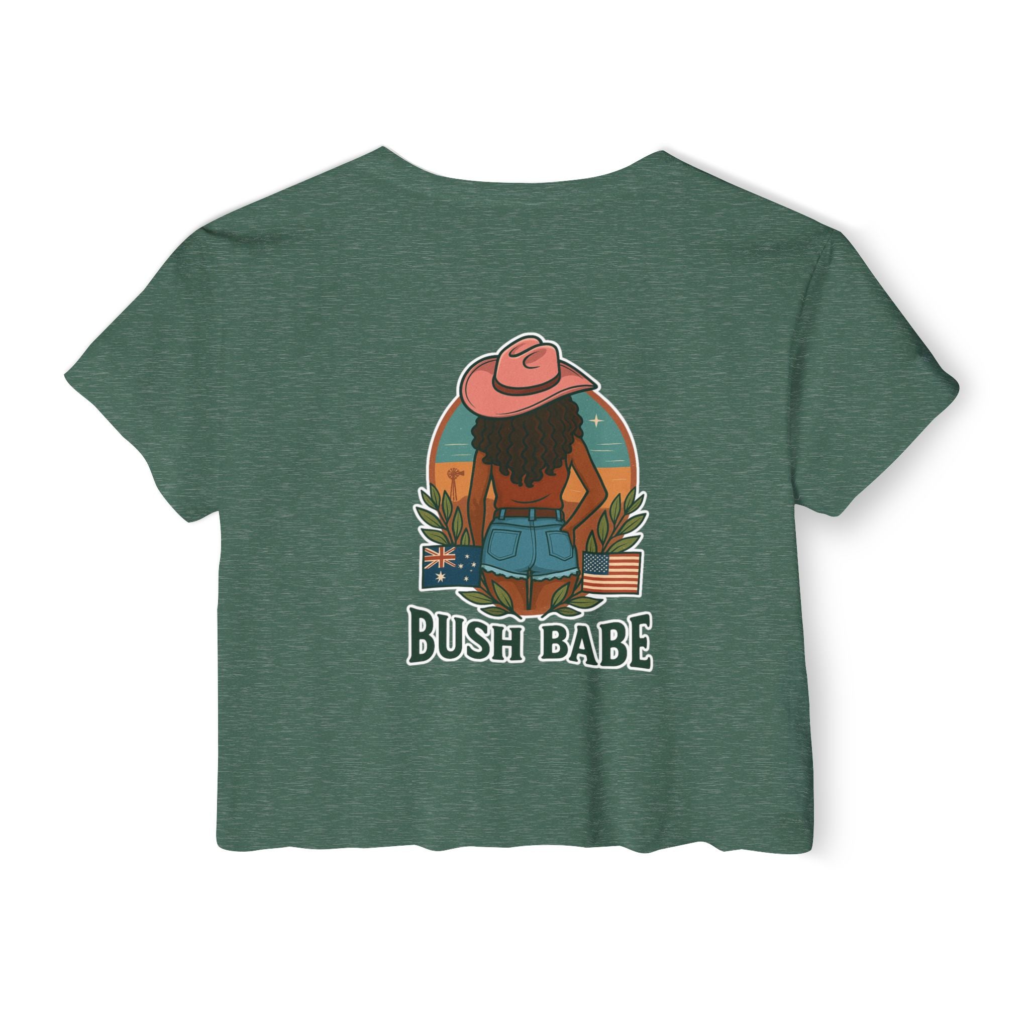 Bush Babe Crop Top Curly