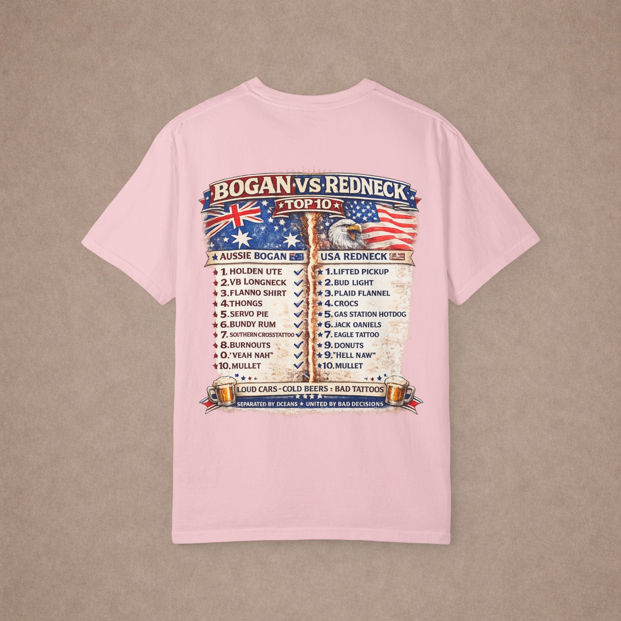 T-Shirt — "Bogan vs Redneck"
