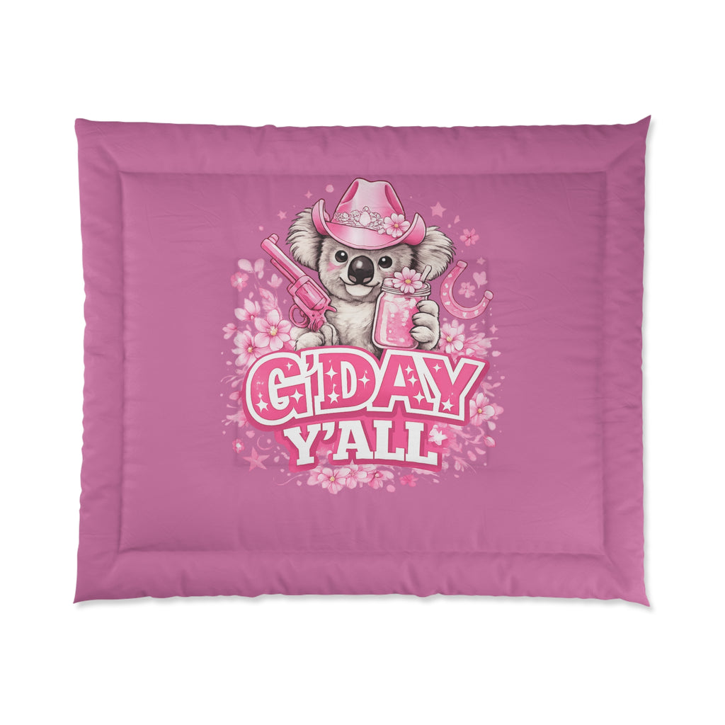 G'day Y'all Koala Cowboy comforter