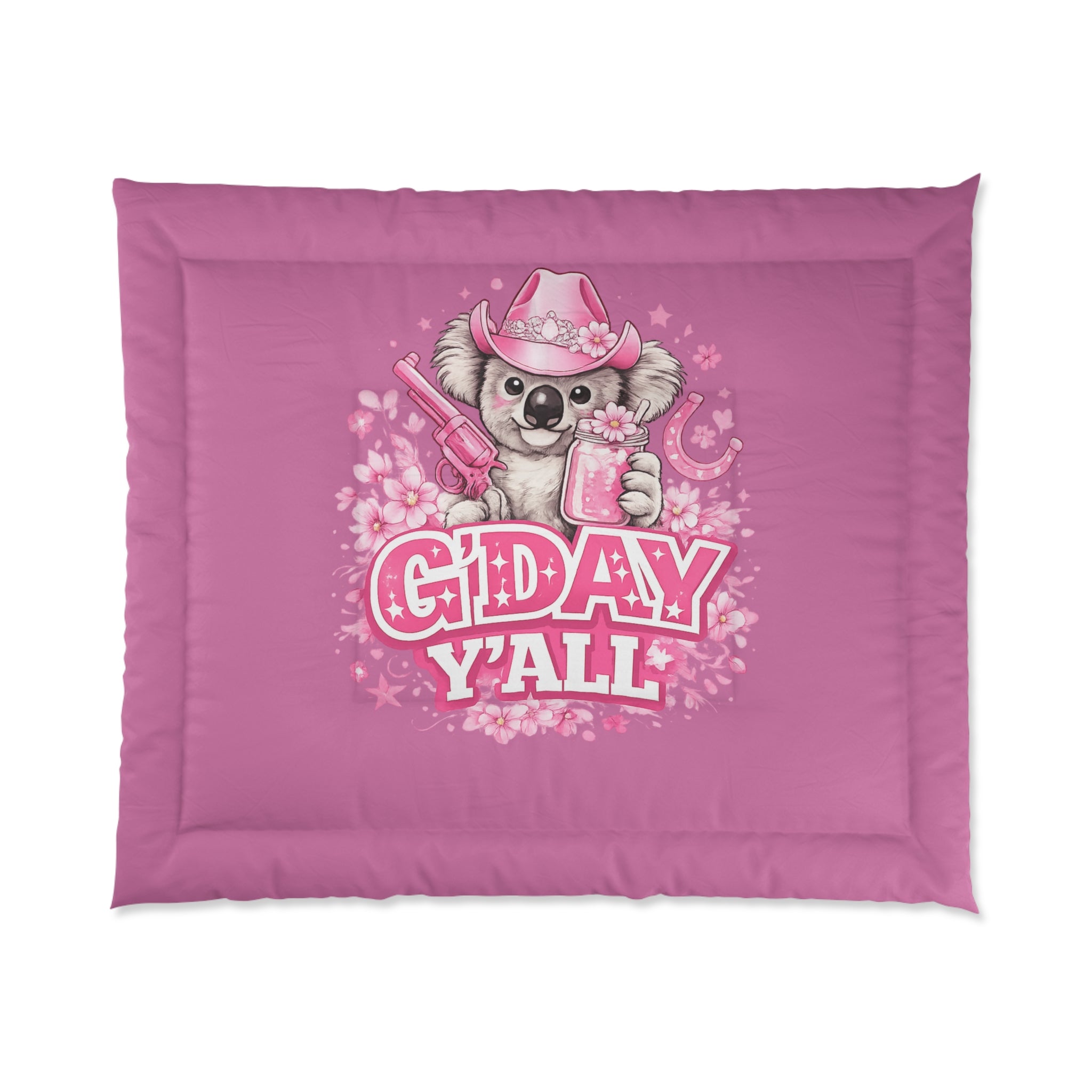 G'day Y'all Koala Cowboy comforter
