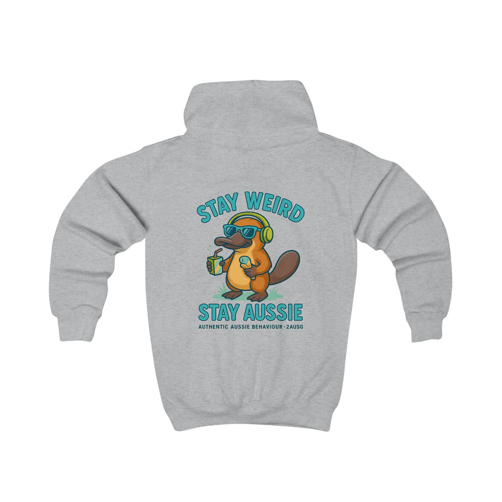 Stay Weird, Stay Aussie Kids Hoodie