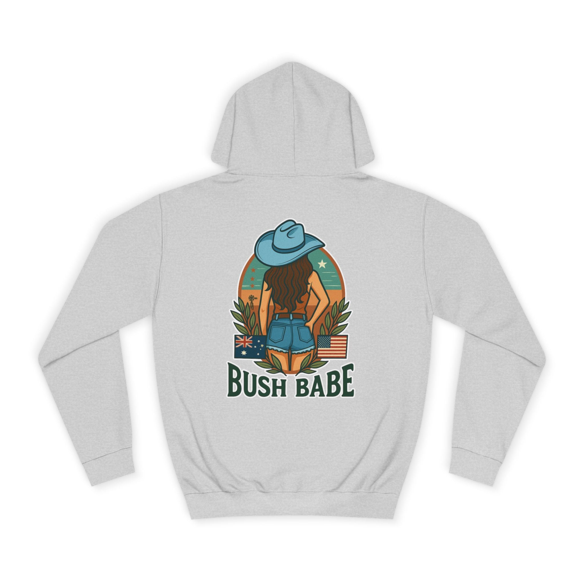 College Hoodie - Bush Babe Brunette Design