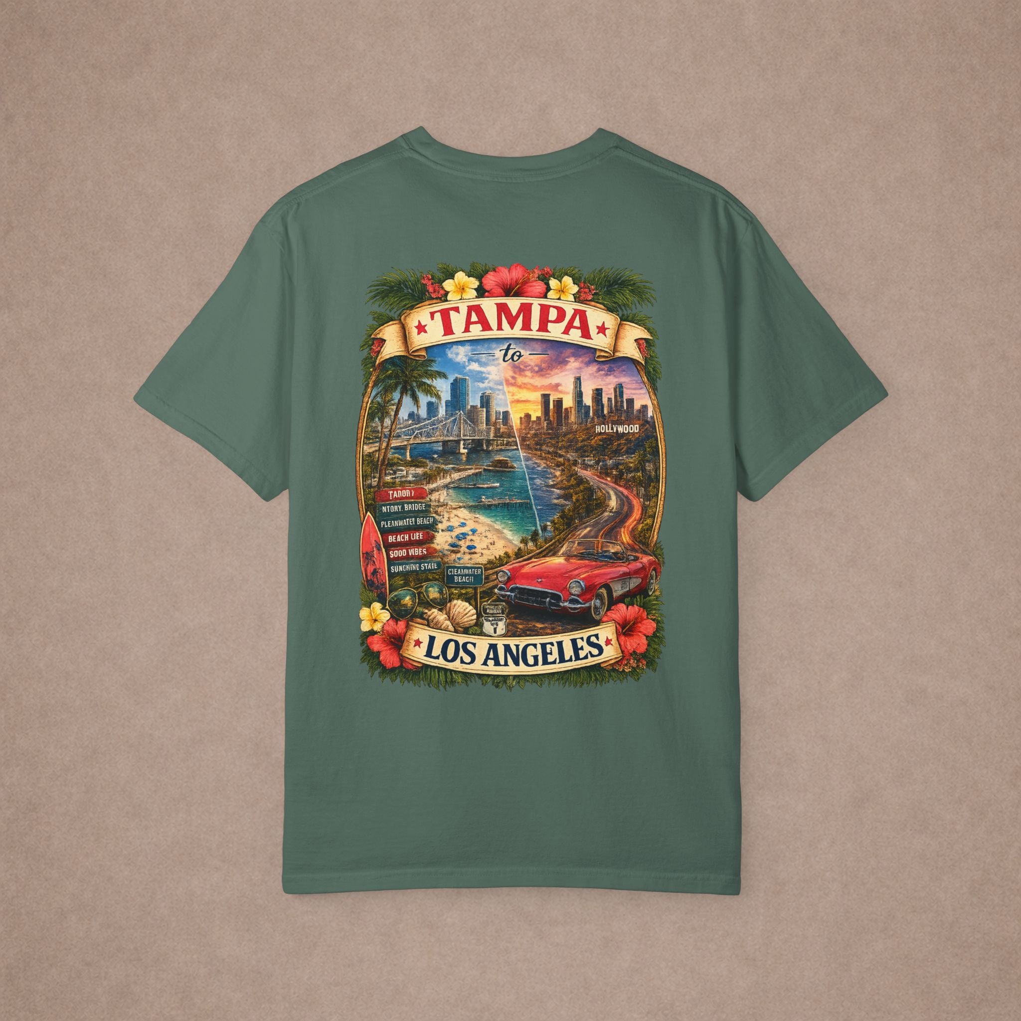 Tampa to Los Angeles Tshirt