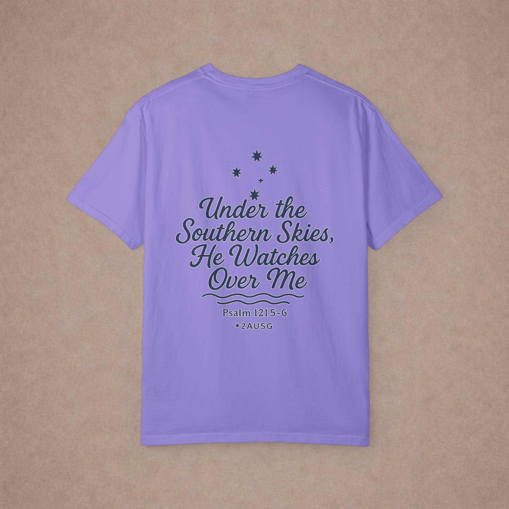 Under the Southern Skies He Watches Over Me T-shirt | Psalm 121:5-6