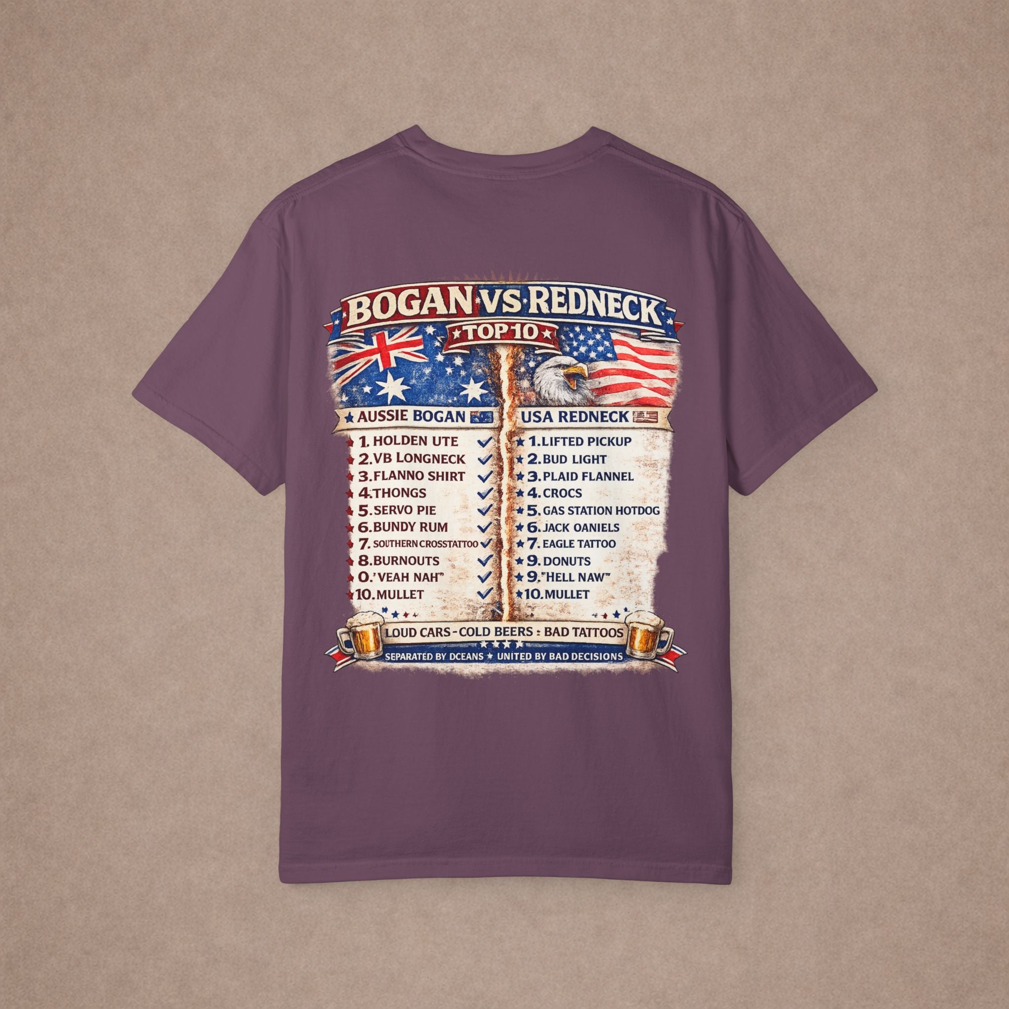 T-Shirt — "Bogan vs Redneck"