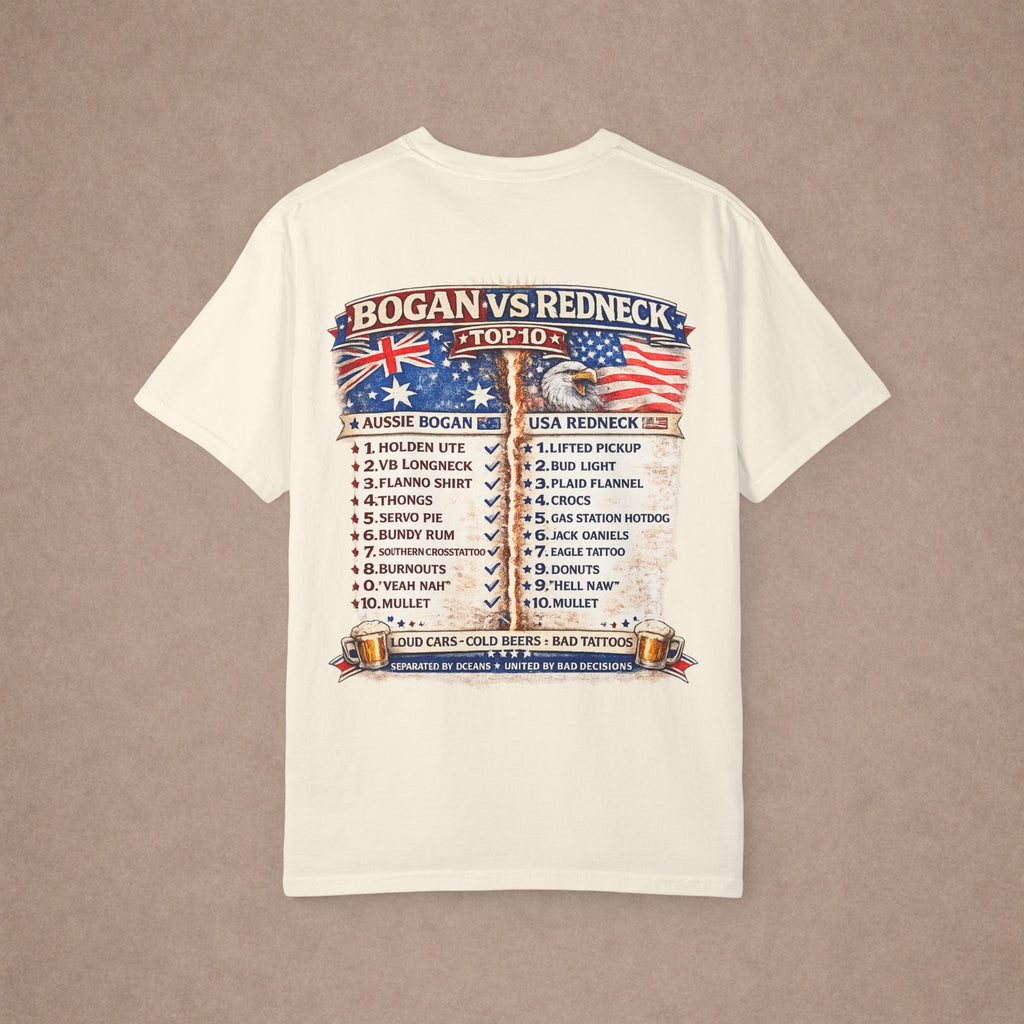 T-Shirt — "Bogan vs Redneck"