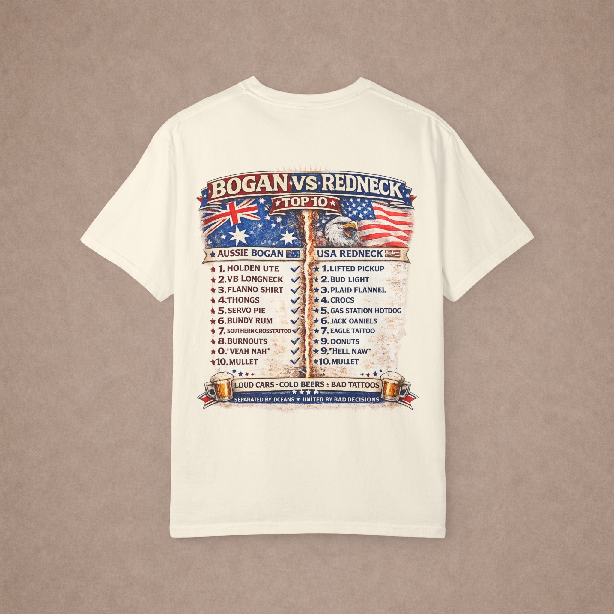 T-Shirt — "Bogan vs Redneck"