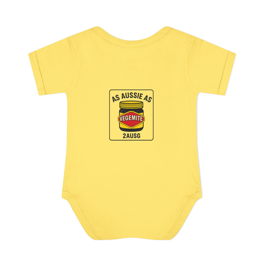 As Aussie As Vegemite Infant Bodysuit | Baby Onesie Australia