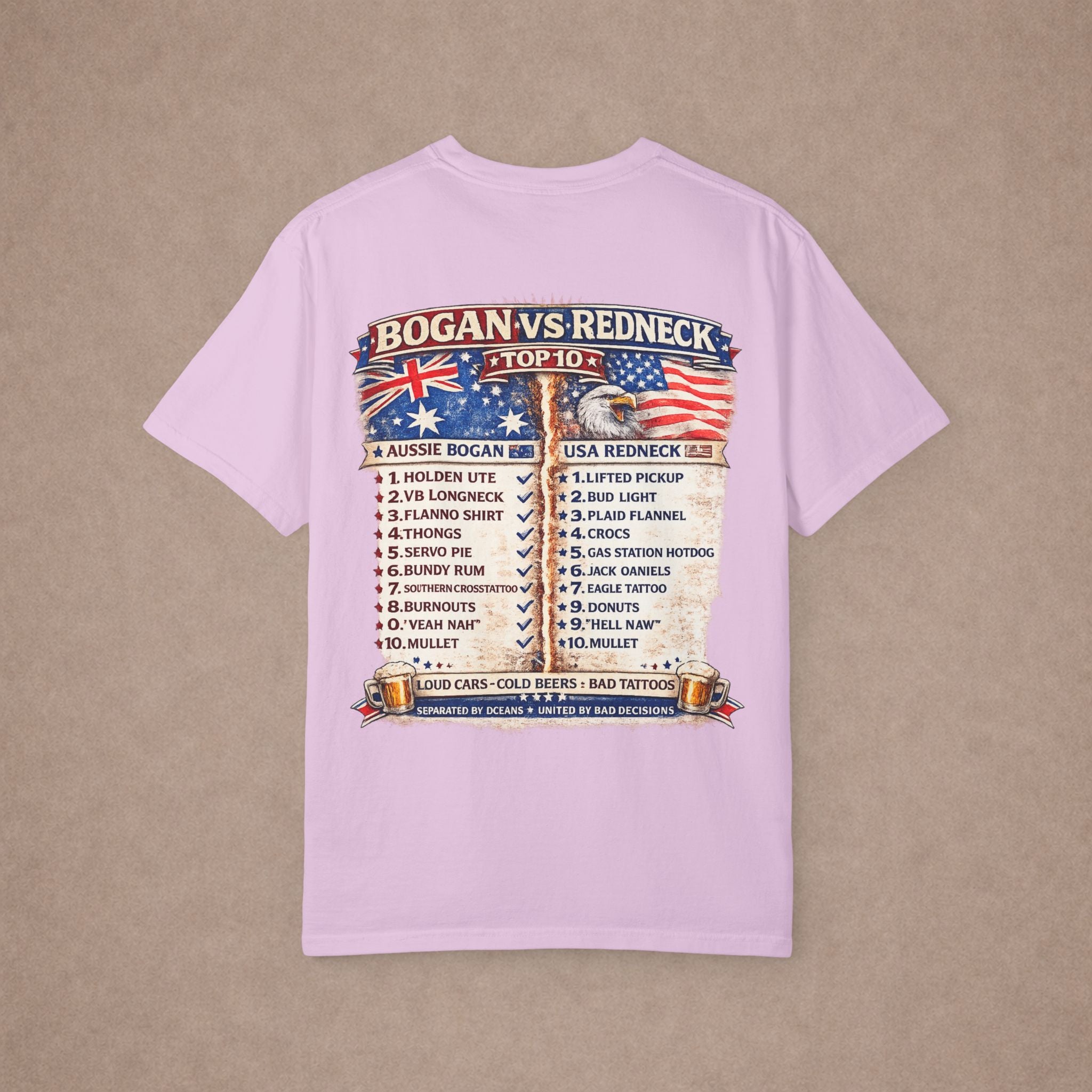 T-Shirt — "Bogan vs Redneck"