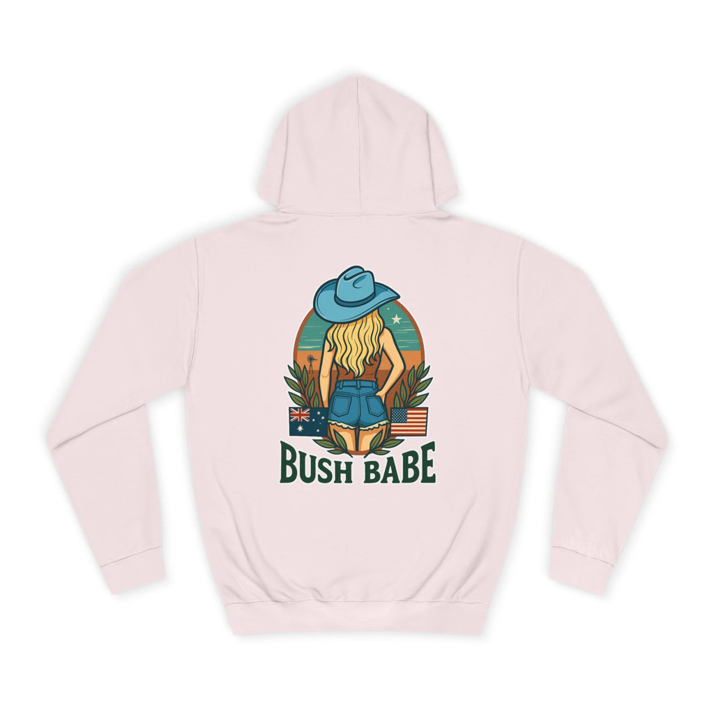 College Hoodie - Bush Babe Blonde An Sussie in the USA Design