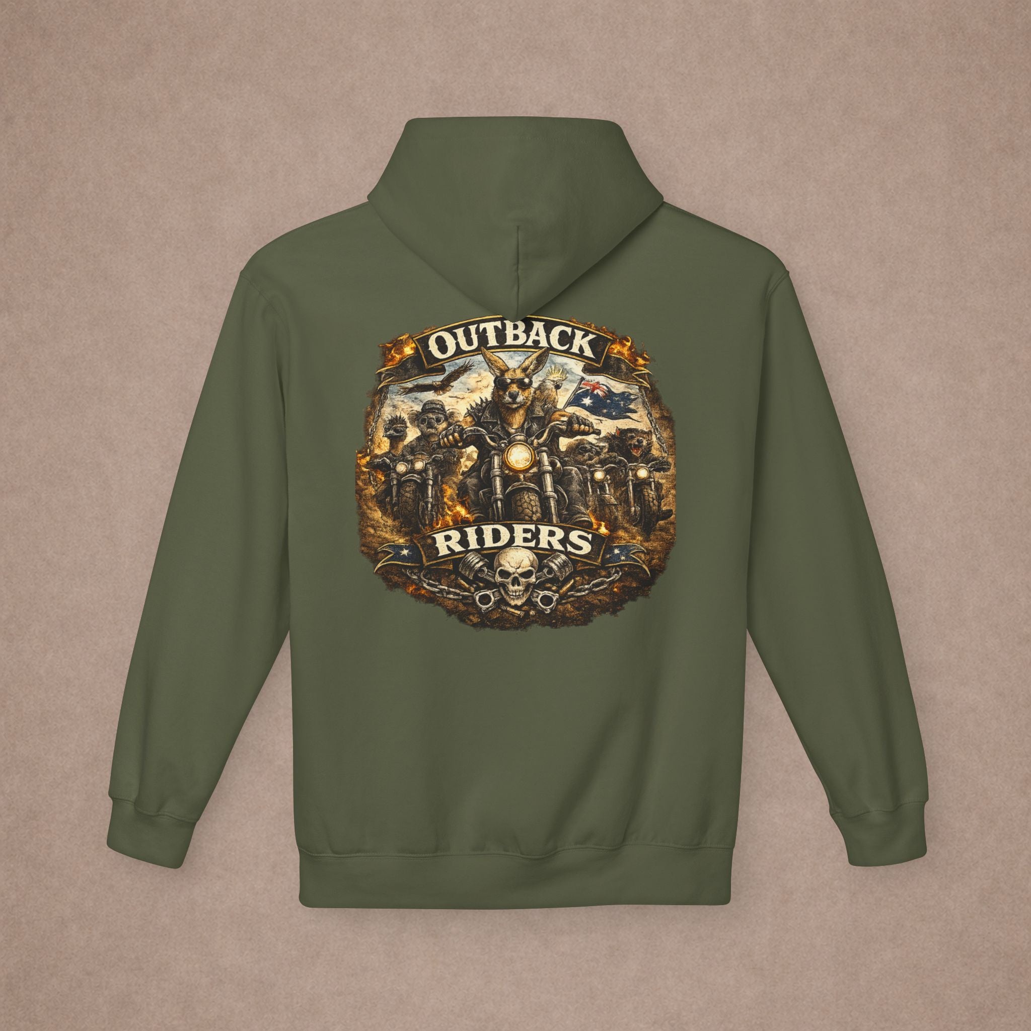 Aussie Biker Style  Hoodie