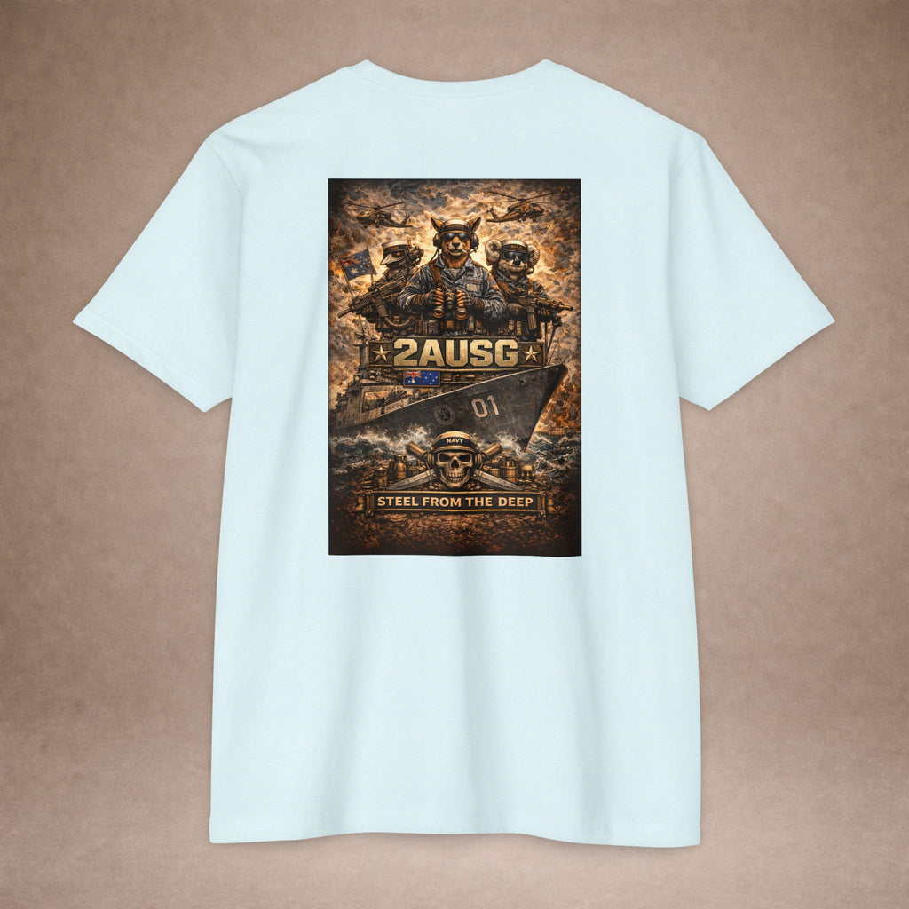 2AUSG Military Veteran T-Shirt — "Steel From The Deep" Graphic Tee
