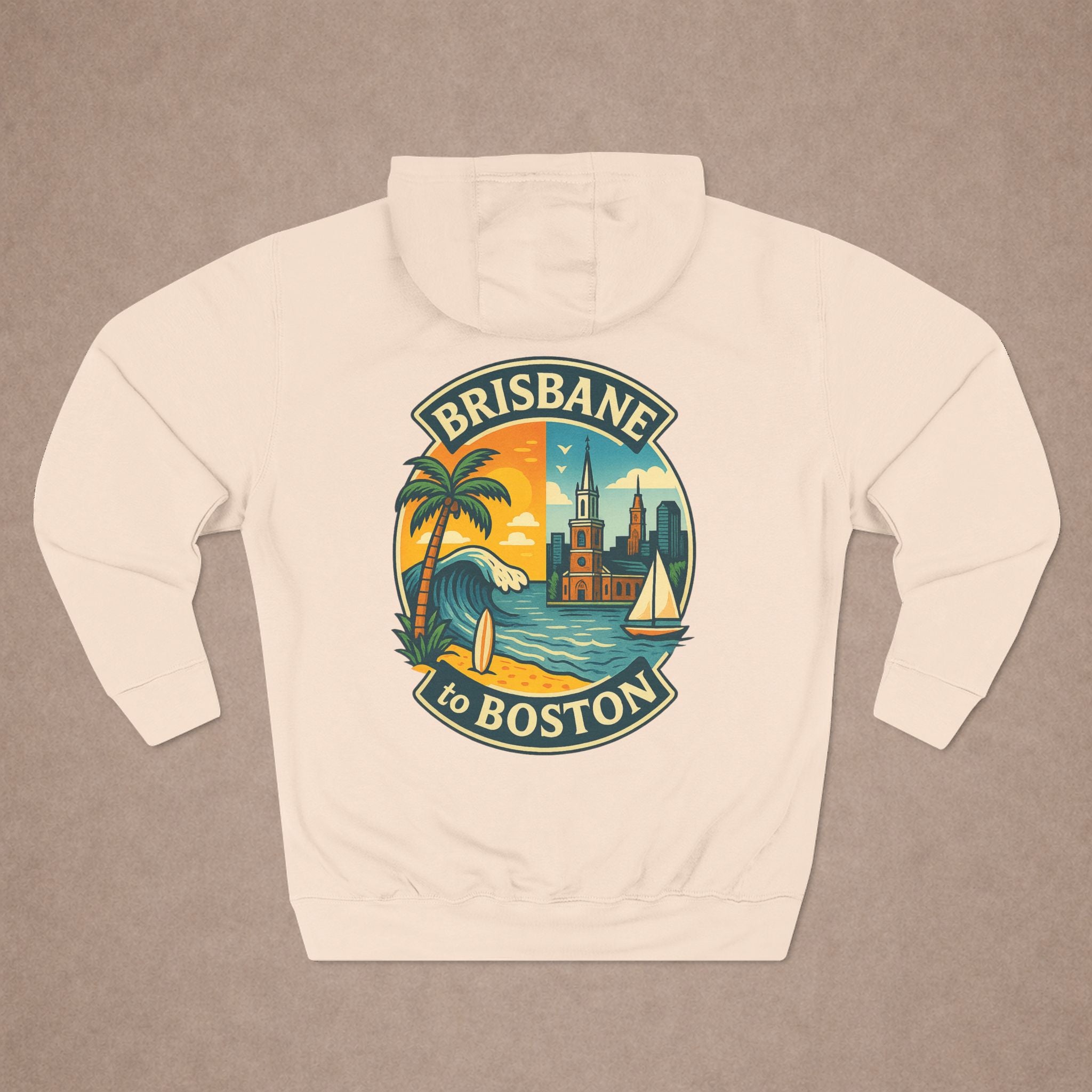 Urban City Designn - Bondi Beach to Boston Hoodie