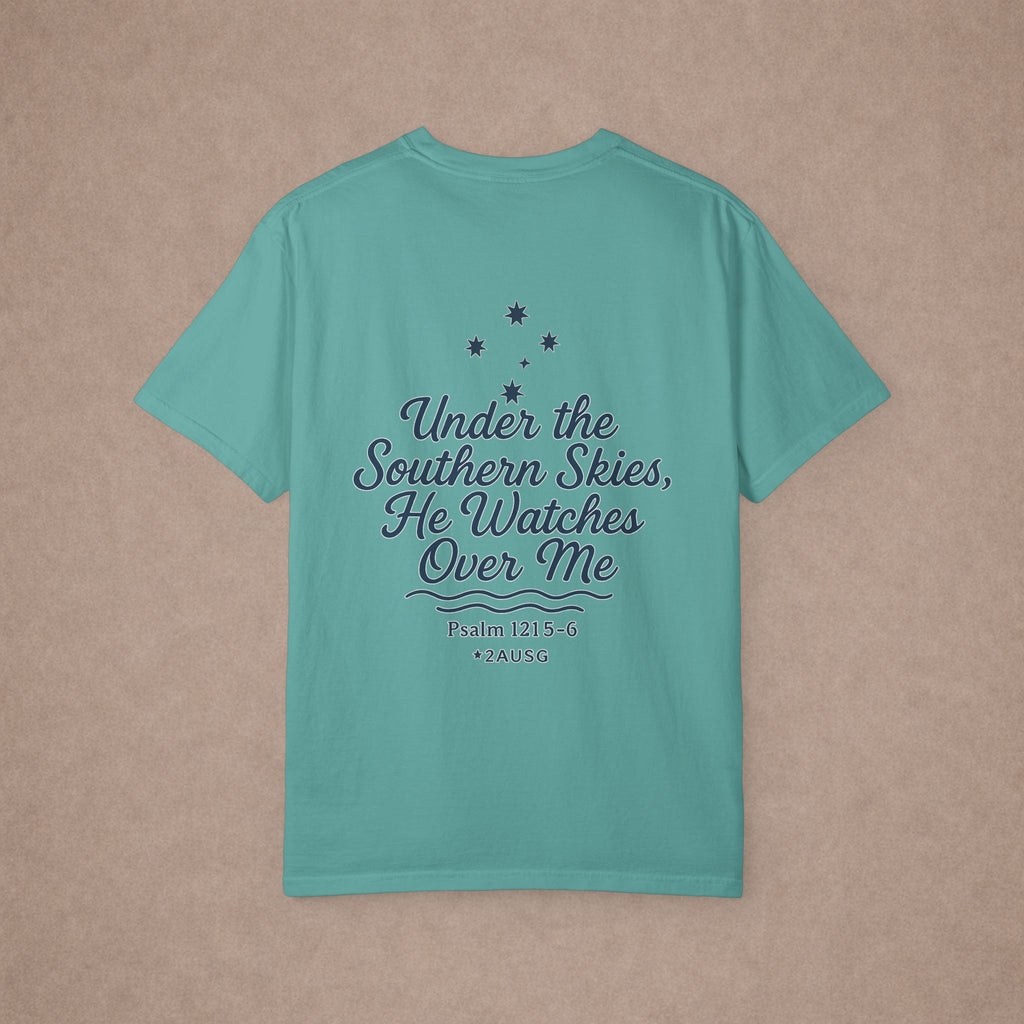 Under the Southern Skies He Watches Over Me T-shirt | Psalm 121:5-6