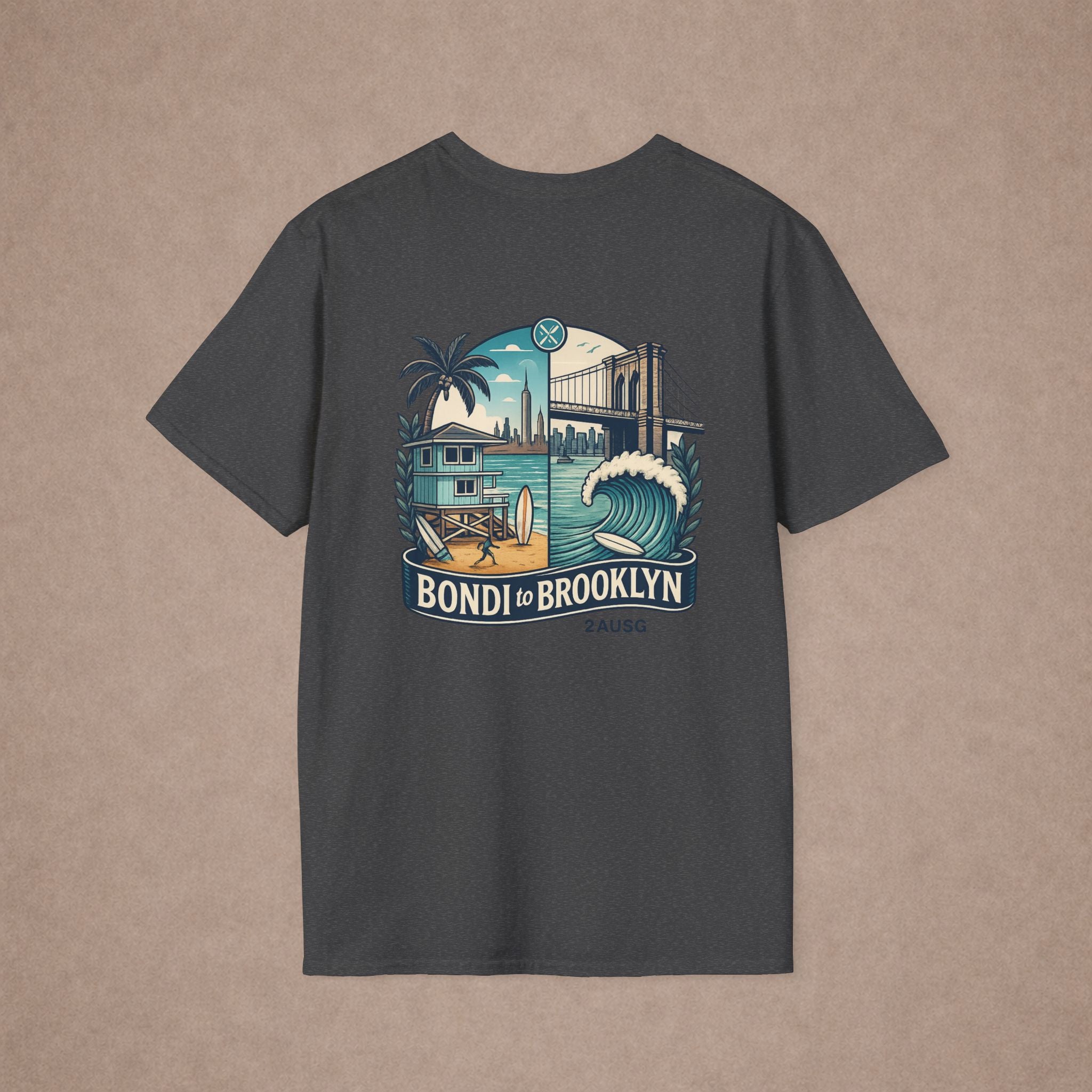 Bondi to Brooklyn Urban city Tshirt