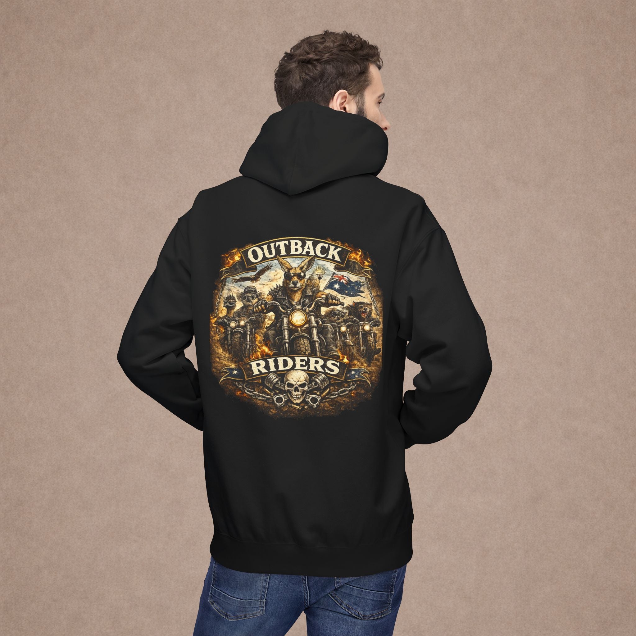 Aussie Biker Style  Hoodie