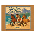 Run Free Aussie Heart Jigsaw Puzzle with Tin