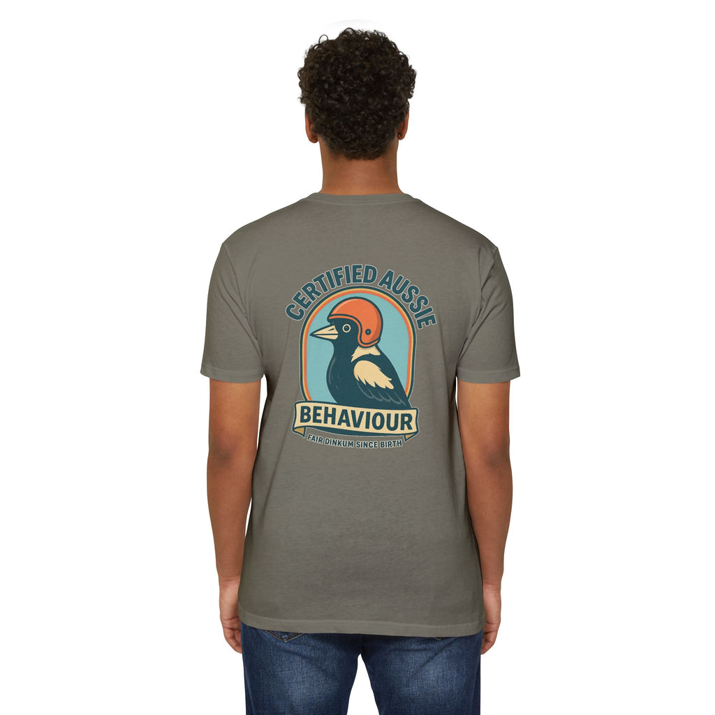 Certified Aussie Behaviour Tee- Magpie Attack