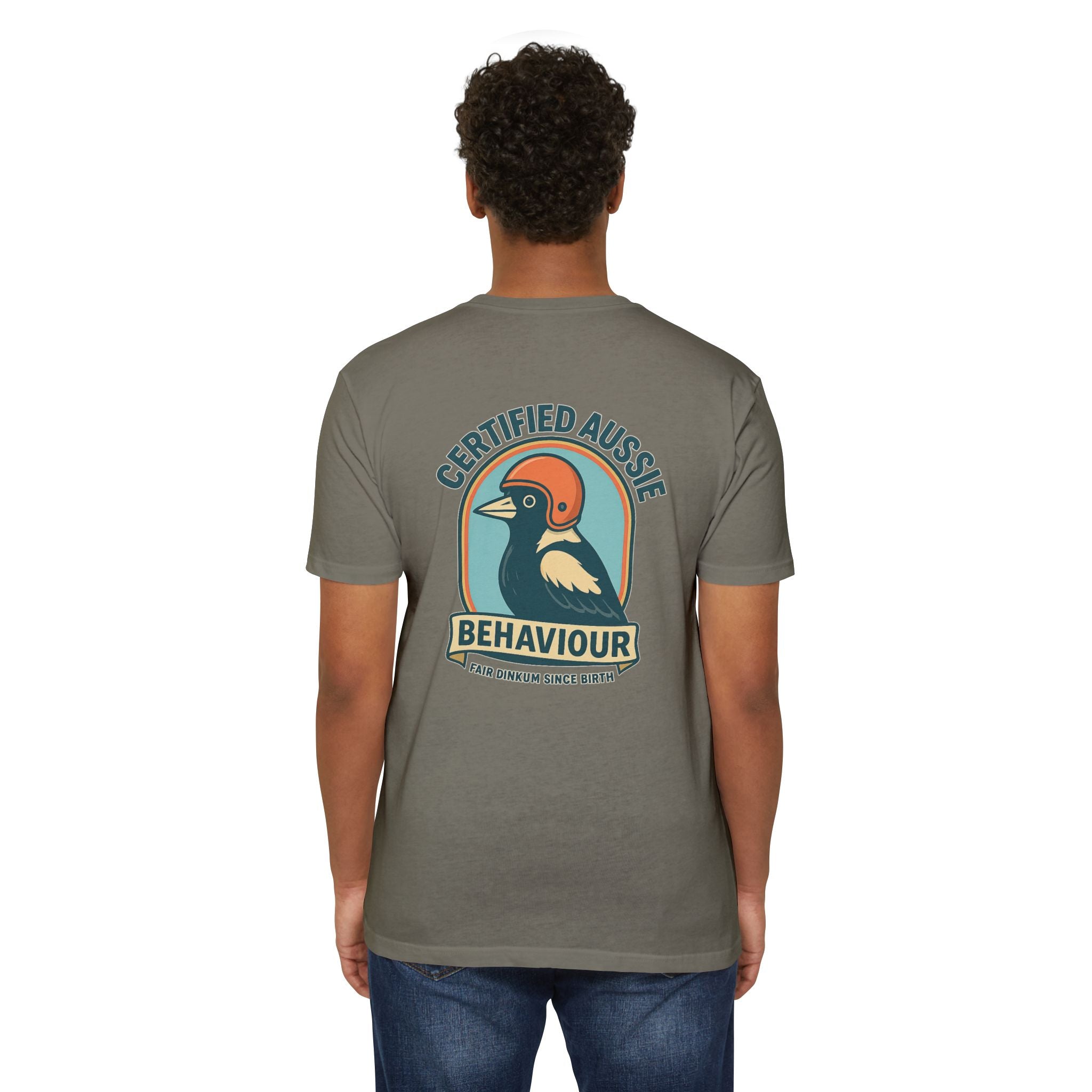 Certified Aussie Behaviour Tee- Magpie Attack