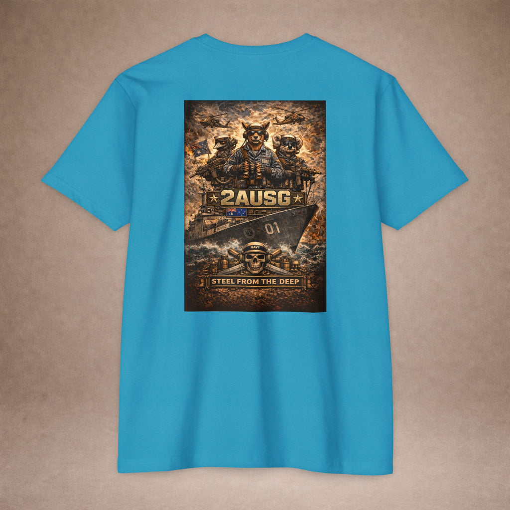 2AUSG Military Veteran T-Shirt — "Steel From The Deep" Graphic Tee
