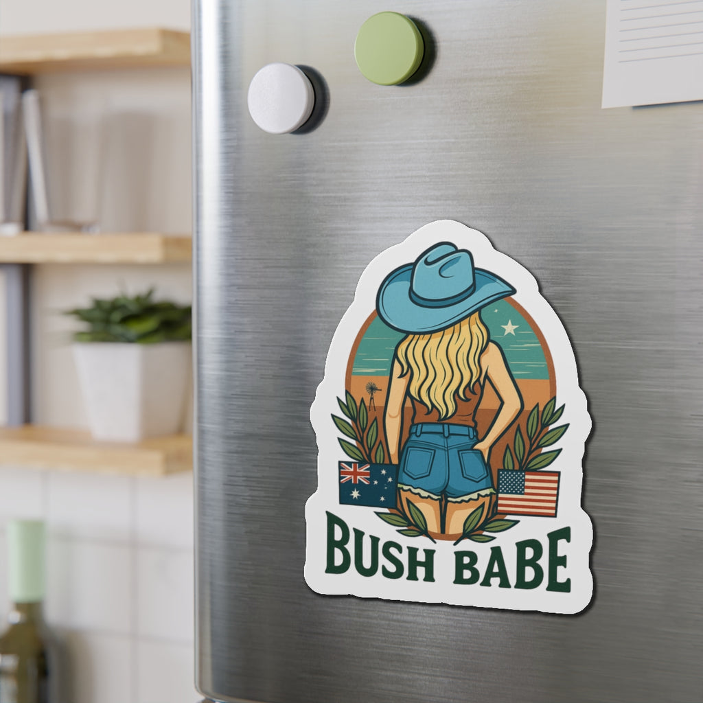 Bush Babe Blonde Die-Cut Magnet