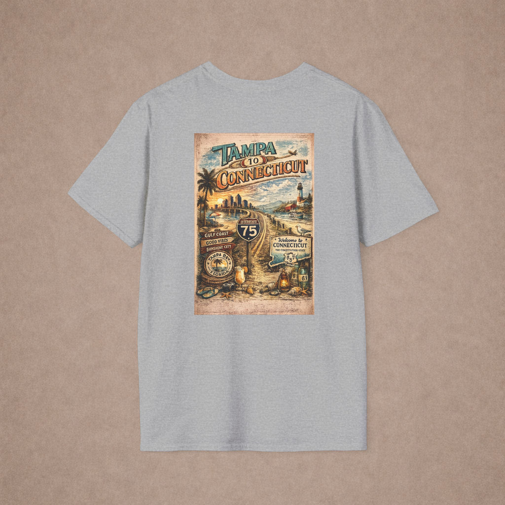Tampa to Conneticut Tshirt