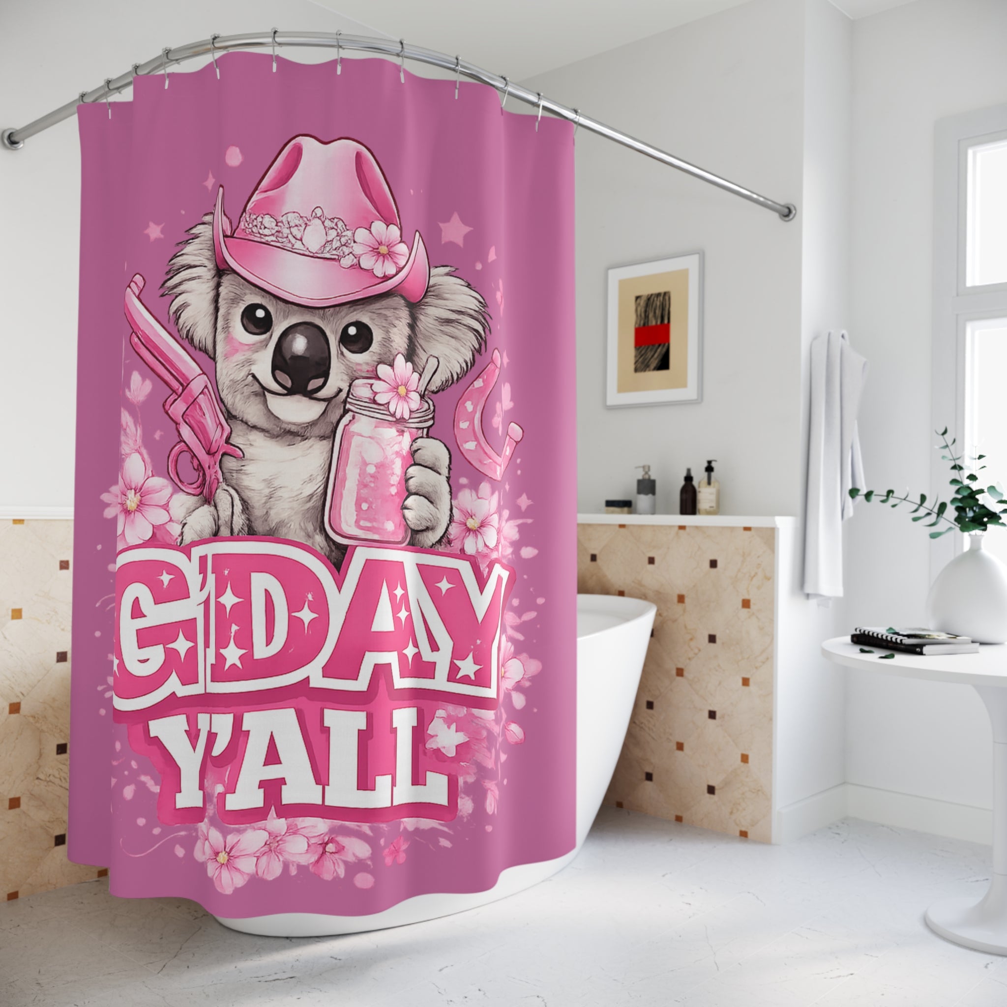 G'day Y'all Koala Shower Curtain