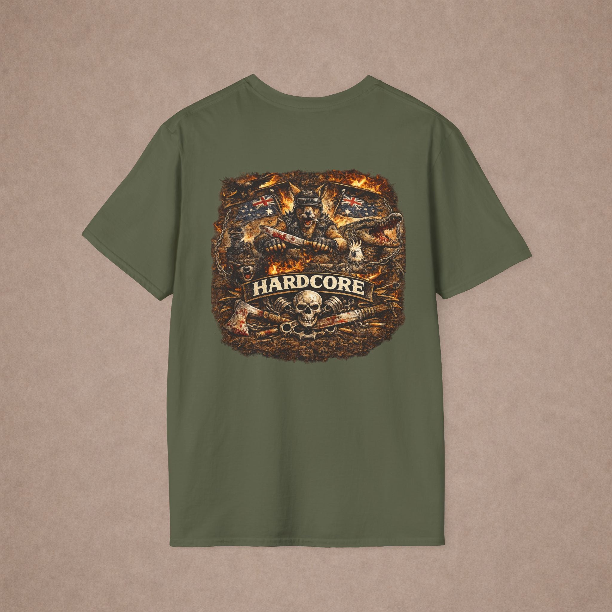 Hardcore Aussie Biker Tshirt