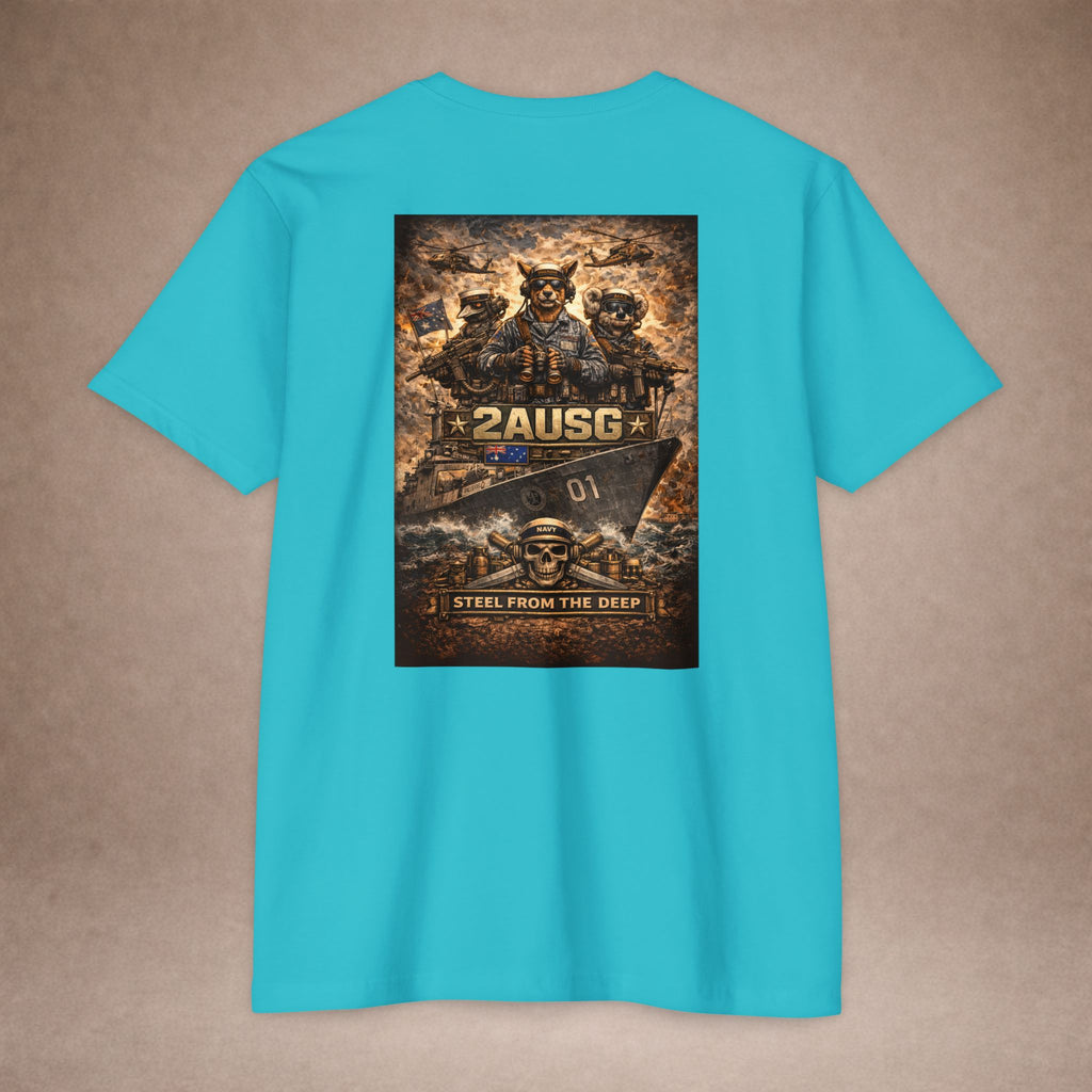 2AUSG Military Veteran T-Shirt — "Steel From The Deep" Graphic Tee