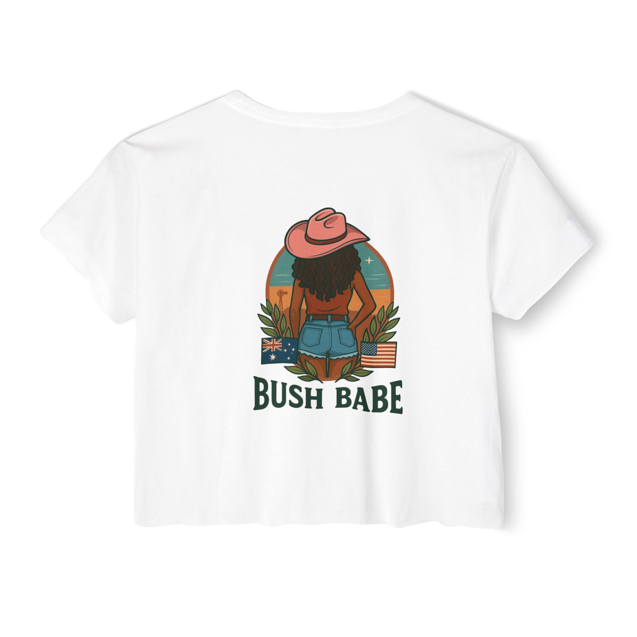 Bush Babe Crop Top Curly