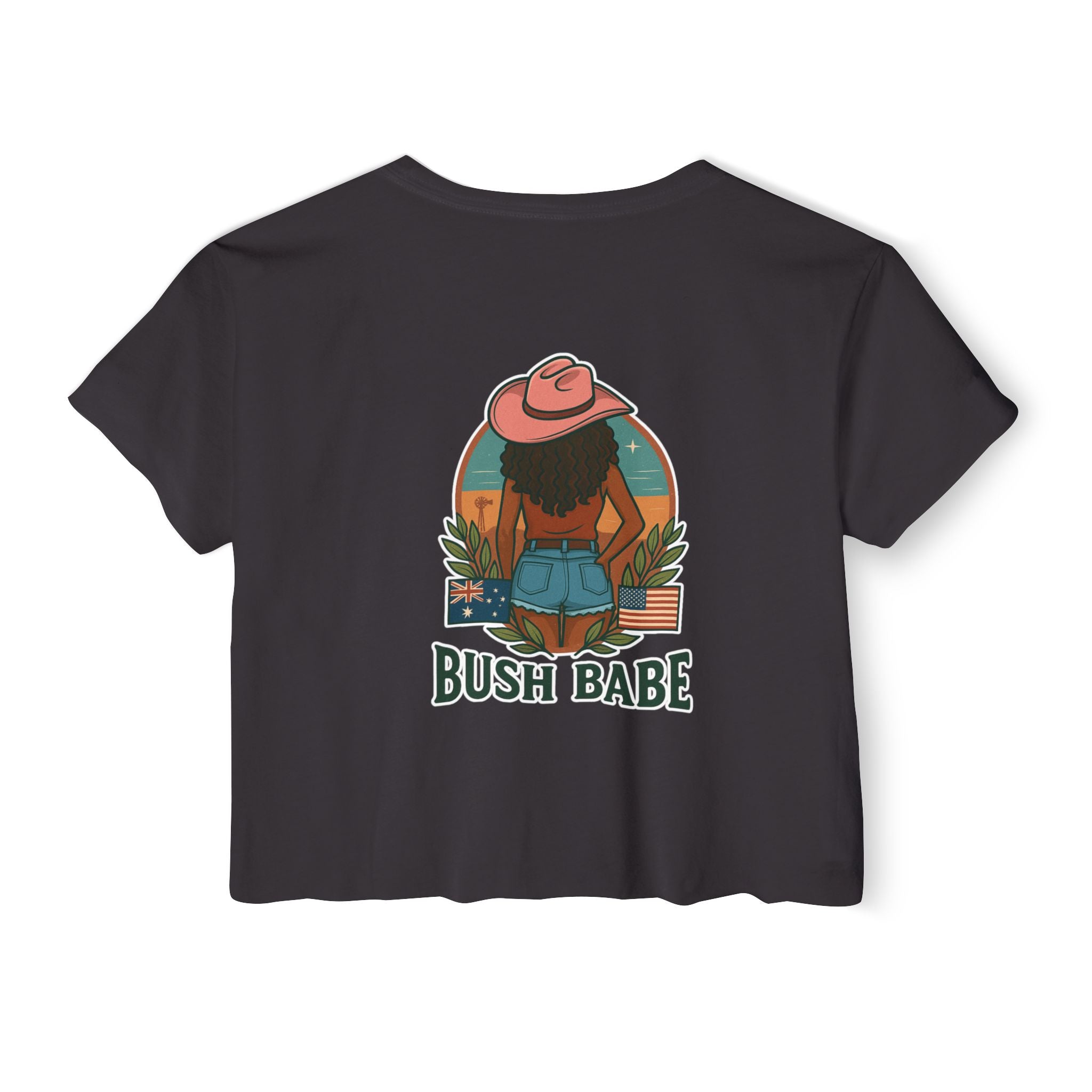 Bush Babe Crop Top Curly
