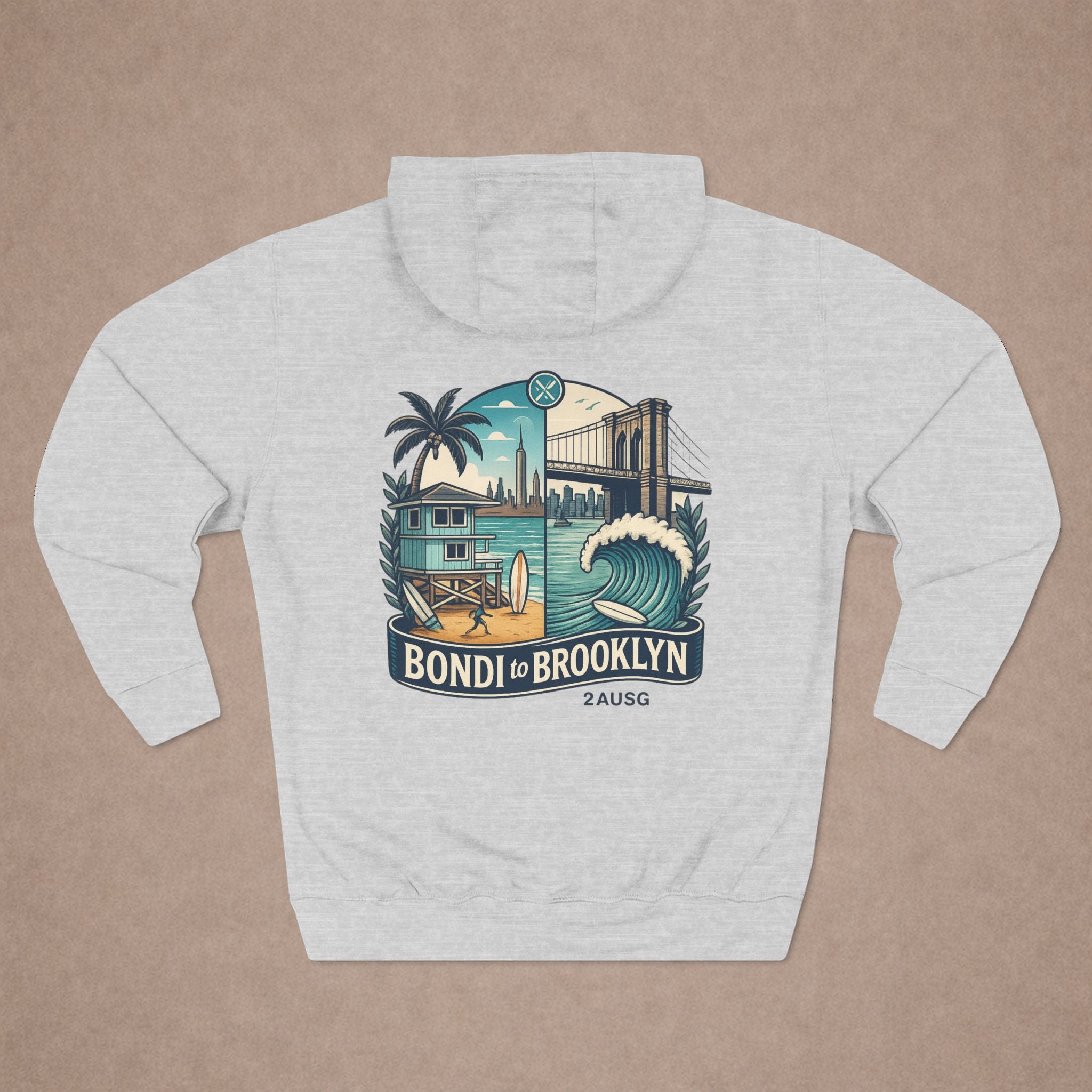 Urban City Designs, Brooklyn to Bondi Hoodie