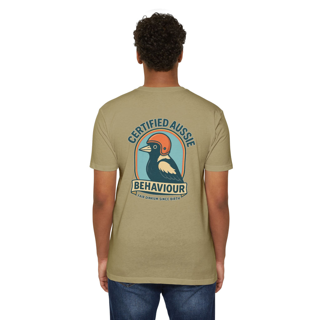 Certified Aussie Behaviour Tee- Magpie Attack