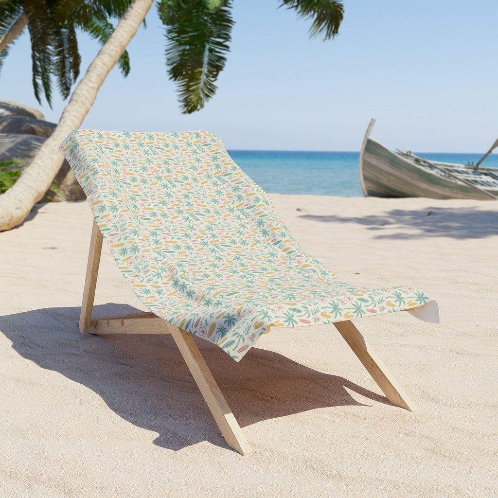 Our Aussie Style Beach Towel - Palm trees, Sand & Surf