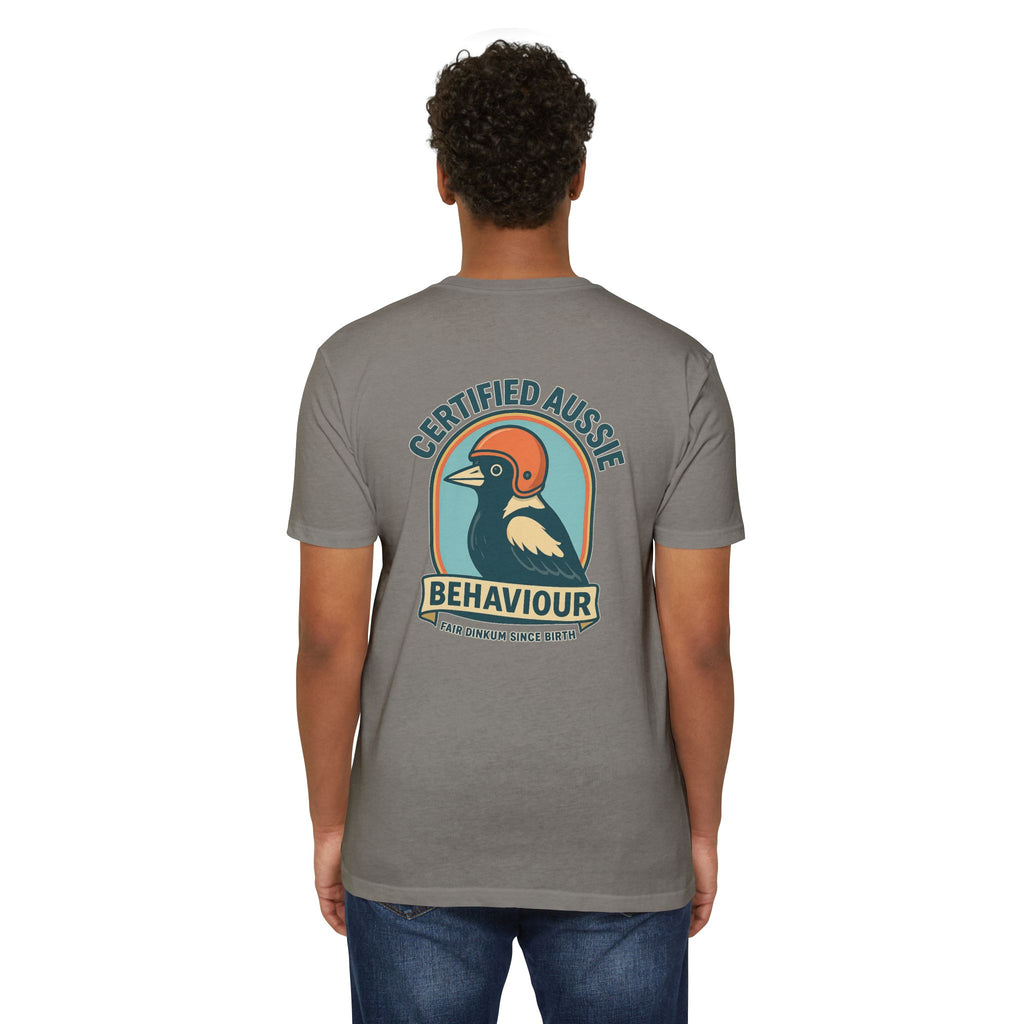 Certified Aussie Behaviour Tee- Magpie Attack