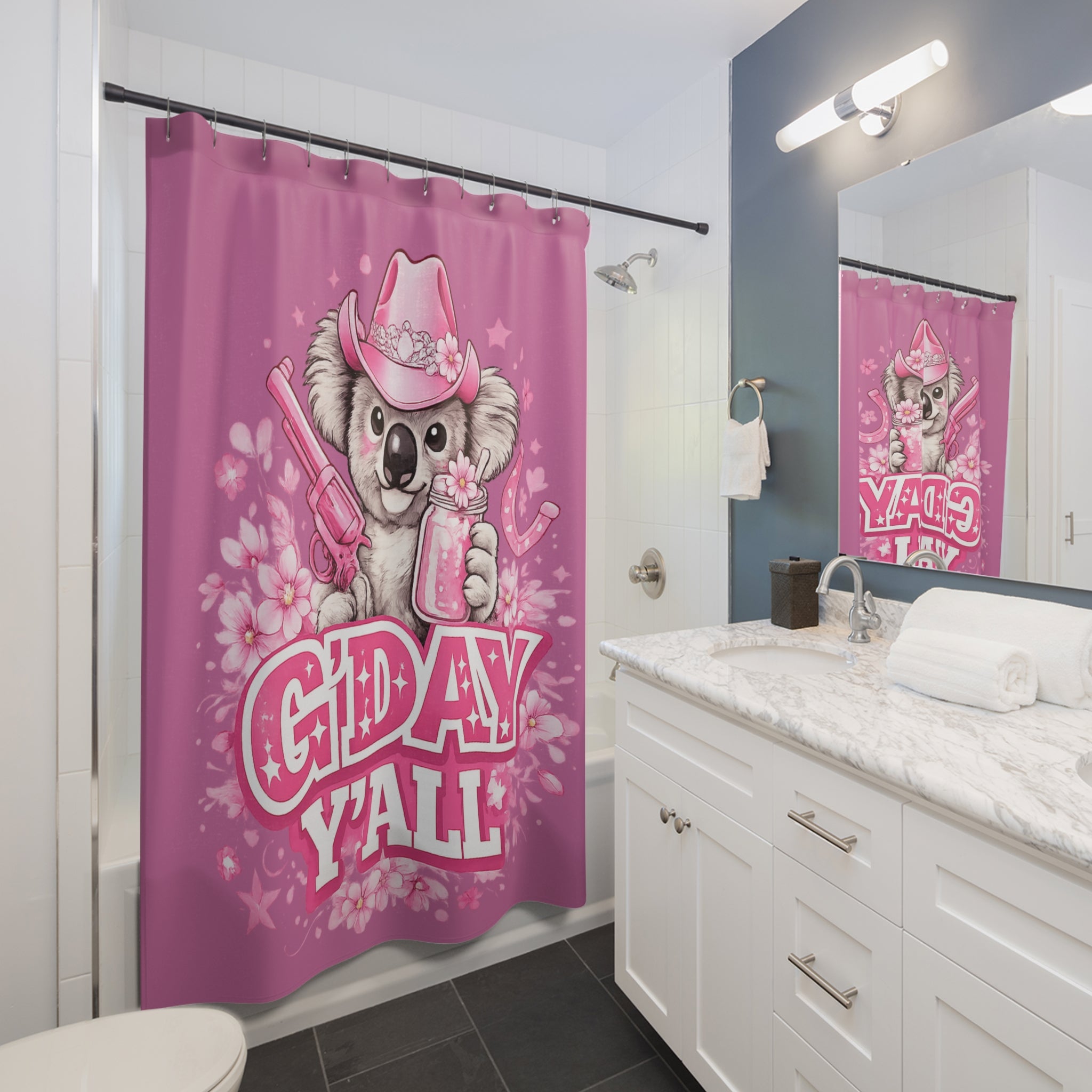 G'day Y'all Koala Shower Curtain