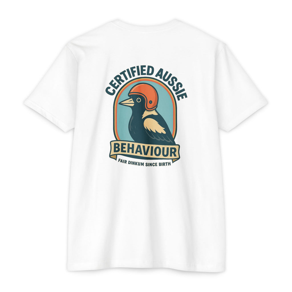 Certified Aussie Behaviour Tee- Magpie Attack