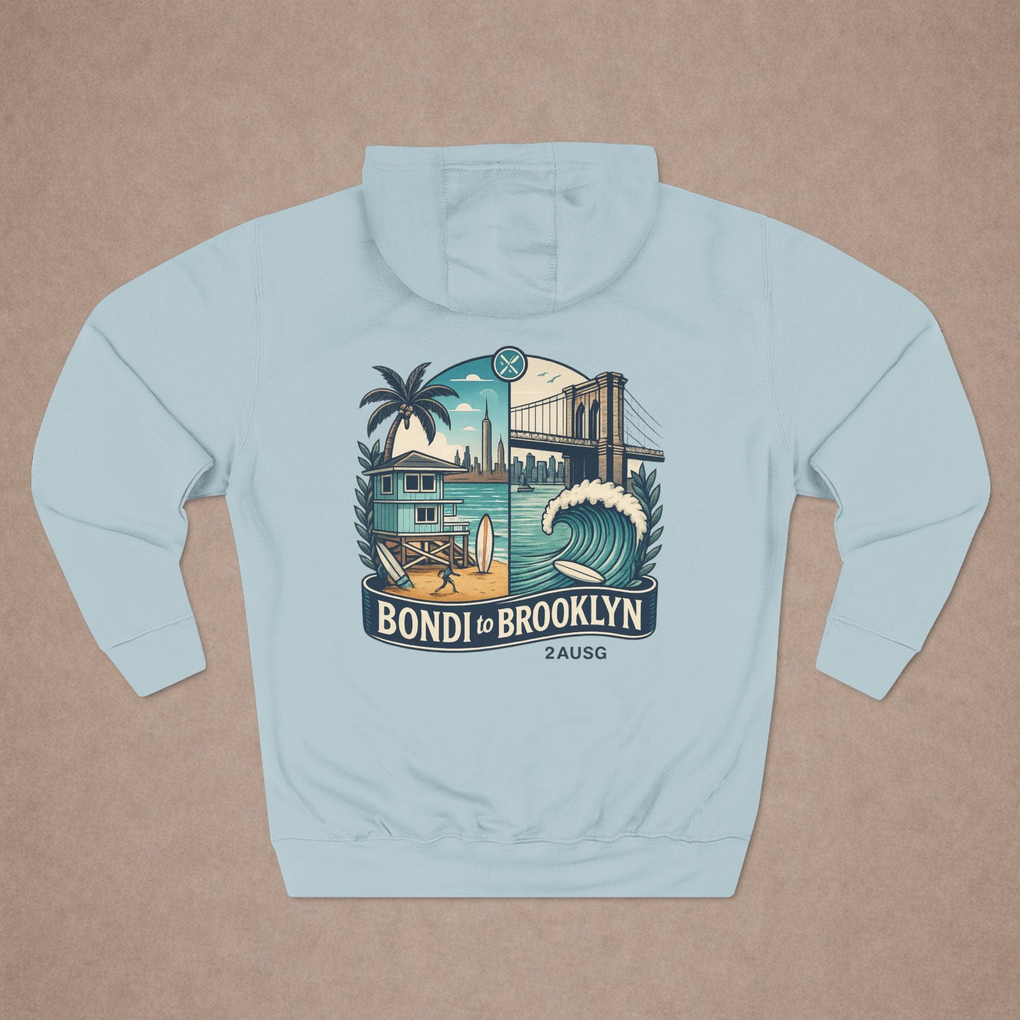 Urban City Designs, Brooklyn to Bondi Hoodie