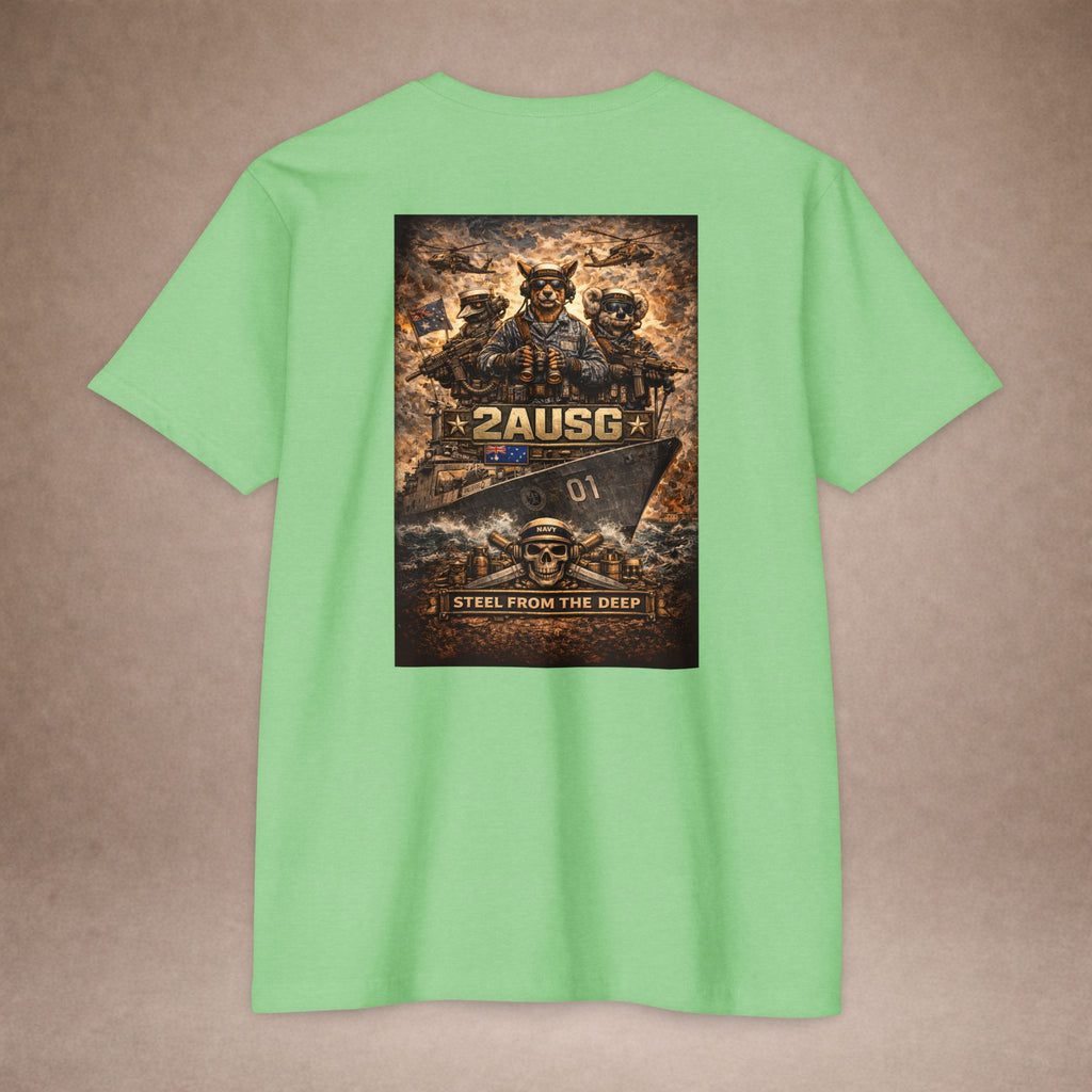 2AUSG Military Veteran T-Shirt — "Steel From The Deep" Graphic Tee