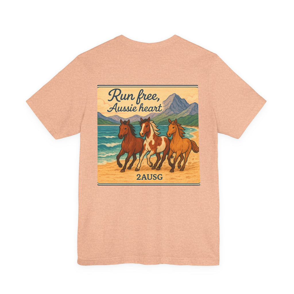 Run Free Aussie Heart Tee